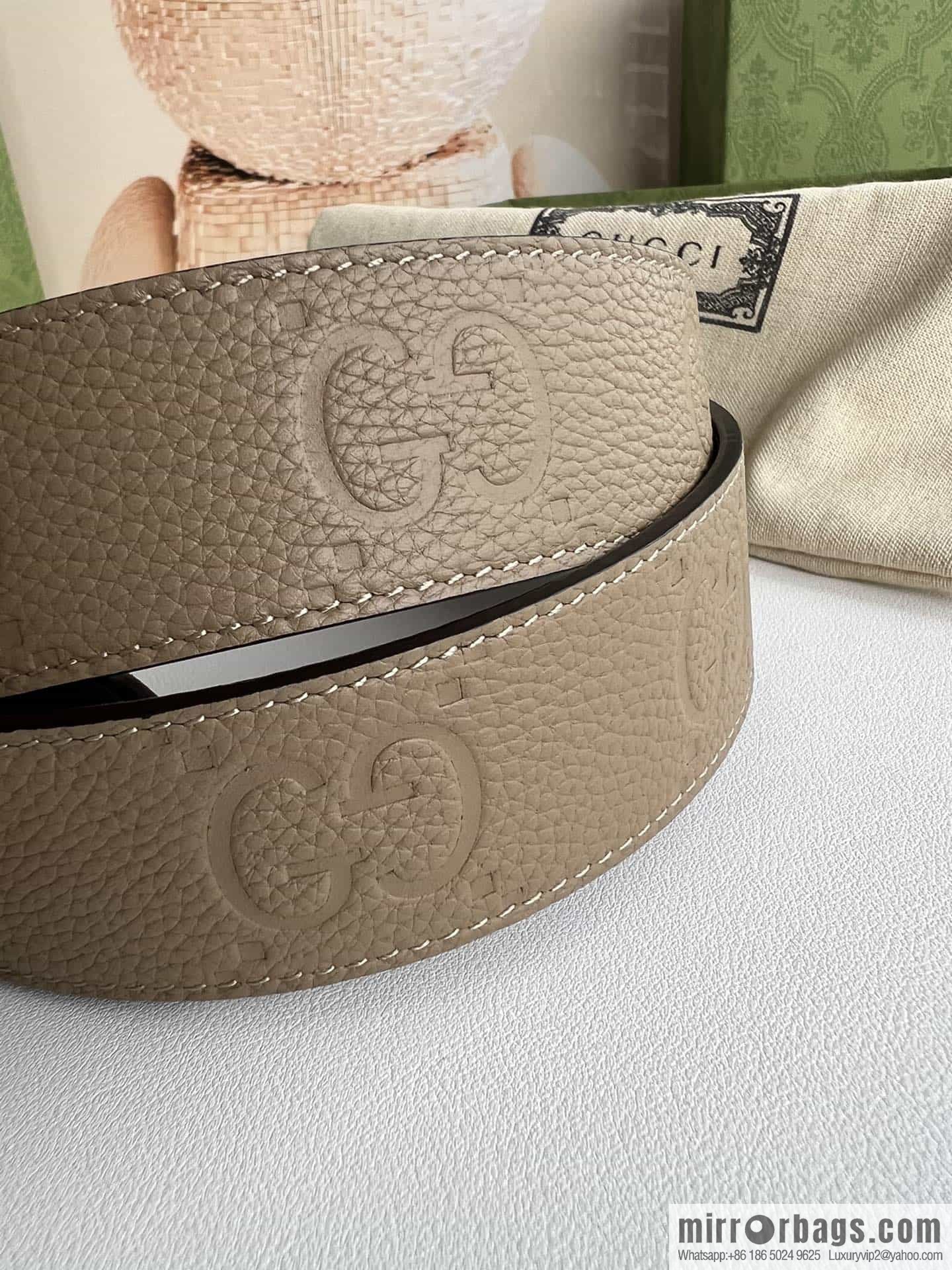 GUCCI Gucci, Round Interlocking Double G Belt