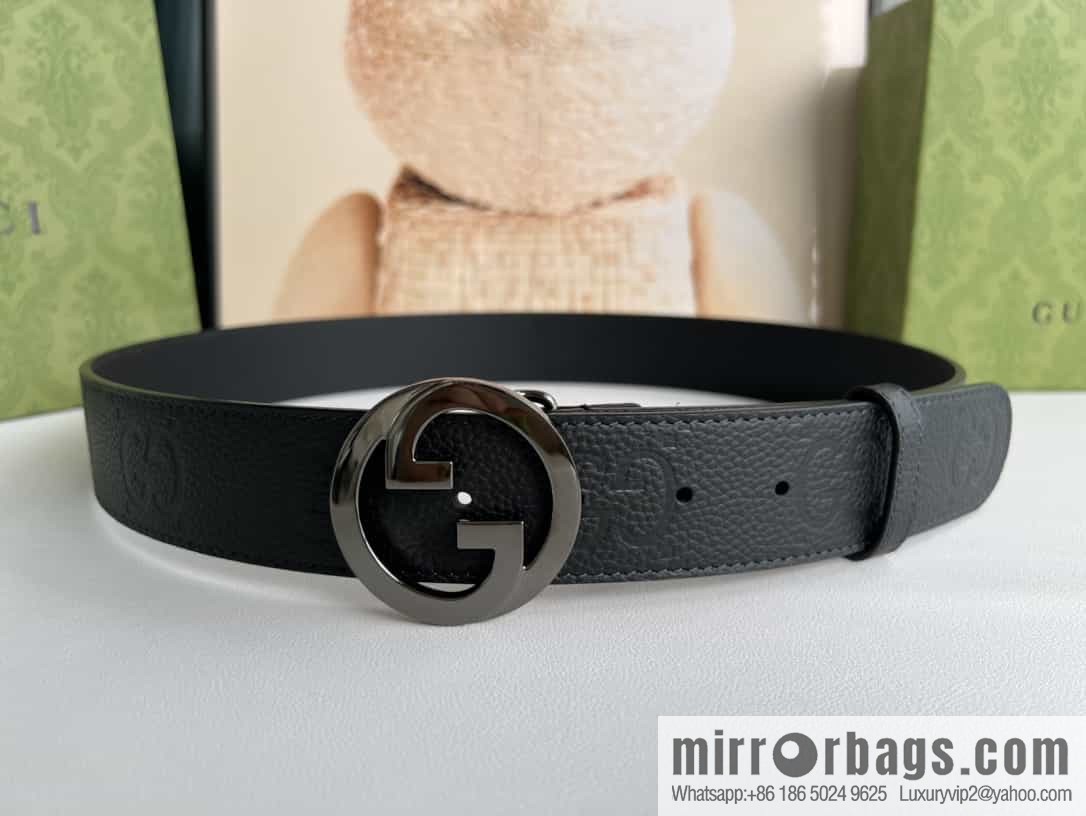 GUCCI Gucci, Round Interlocking Double G Belt