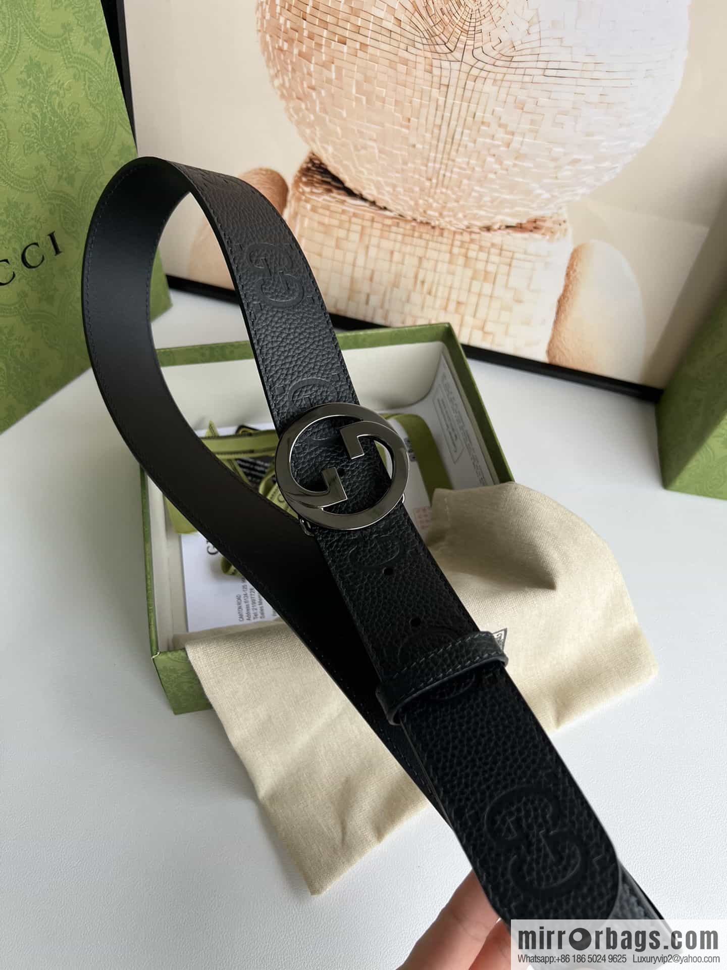 GUCCI Gucci, Round Interlocking Double G Belt