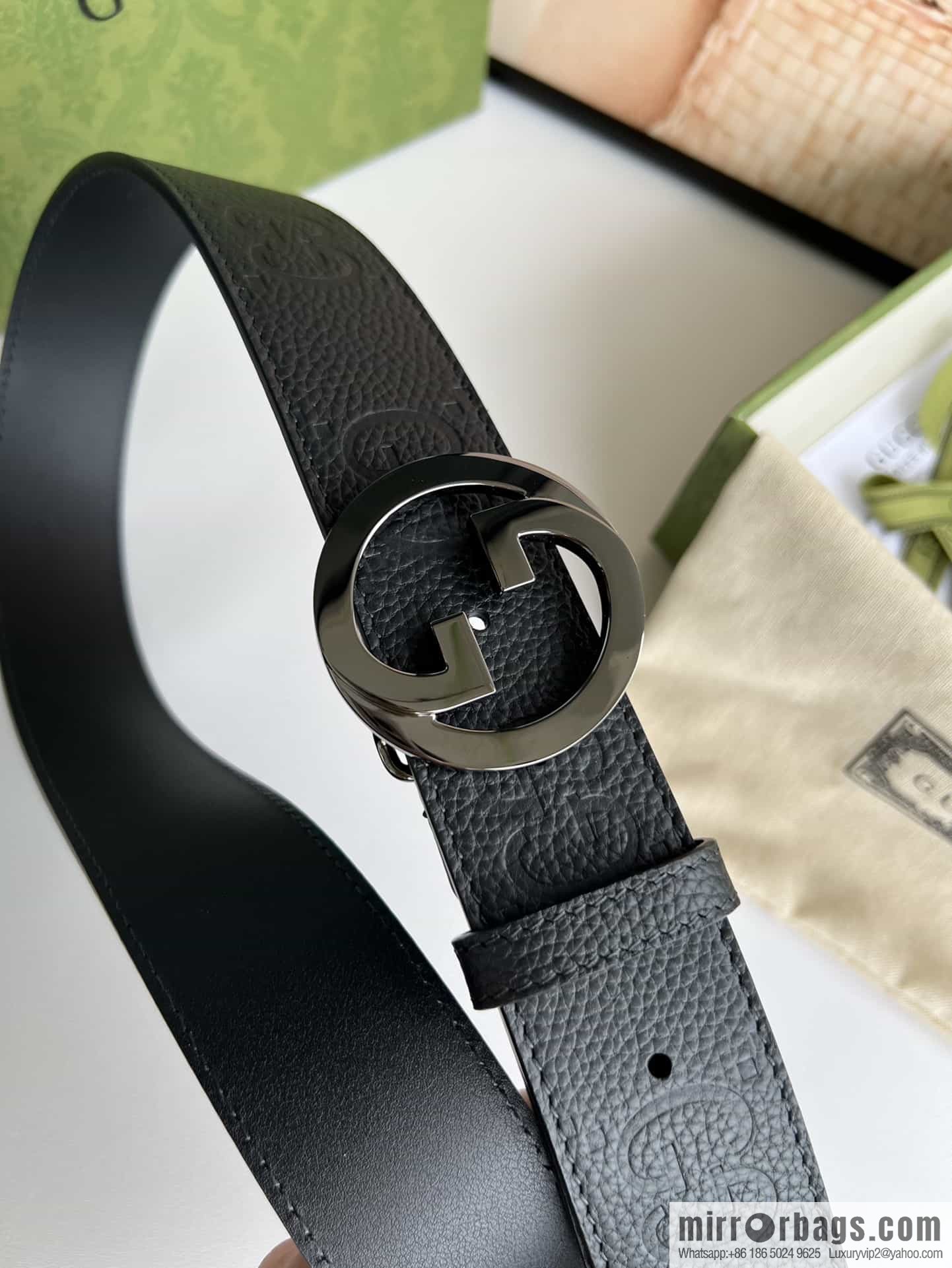GUCCI Gucci, Round Interlocking Double G Belt