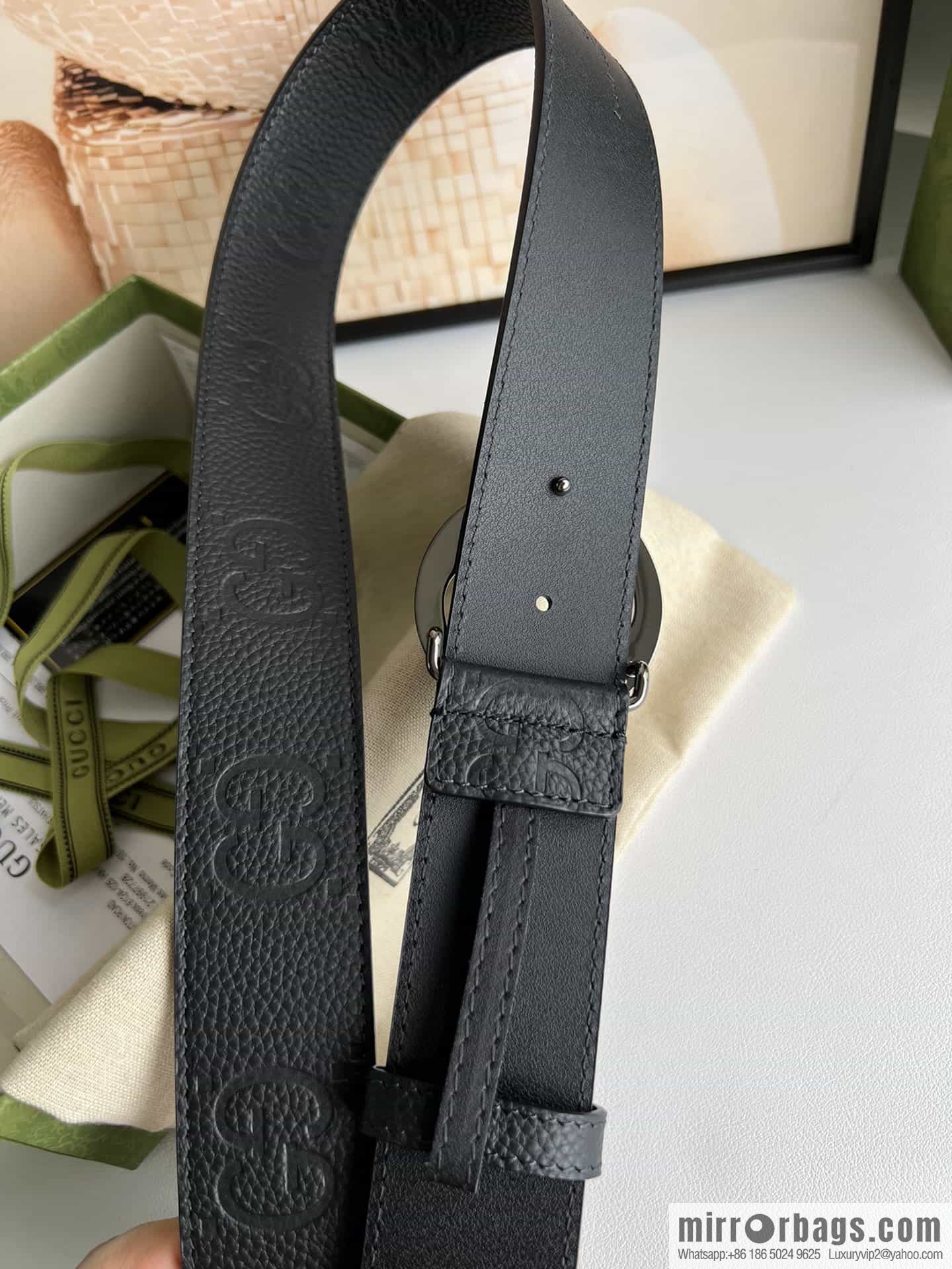 GUCCI Gucci, Round Interlocking Double G Belt