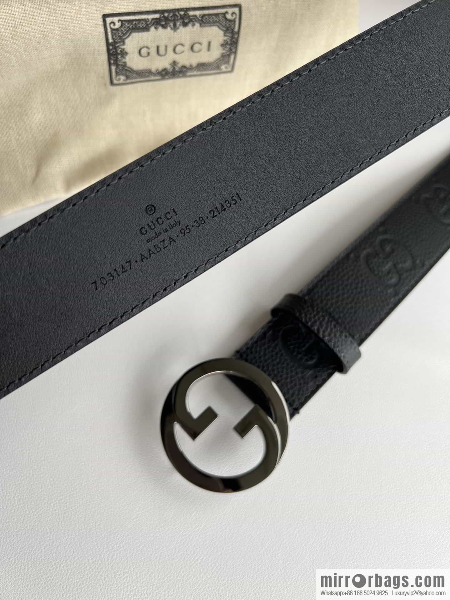 GUCCI Gucci, Round Interlocking Double G Belt
