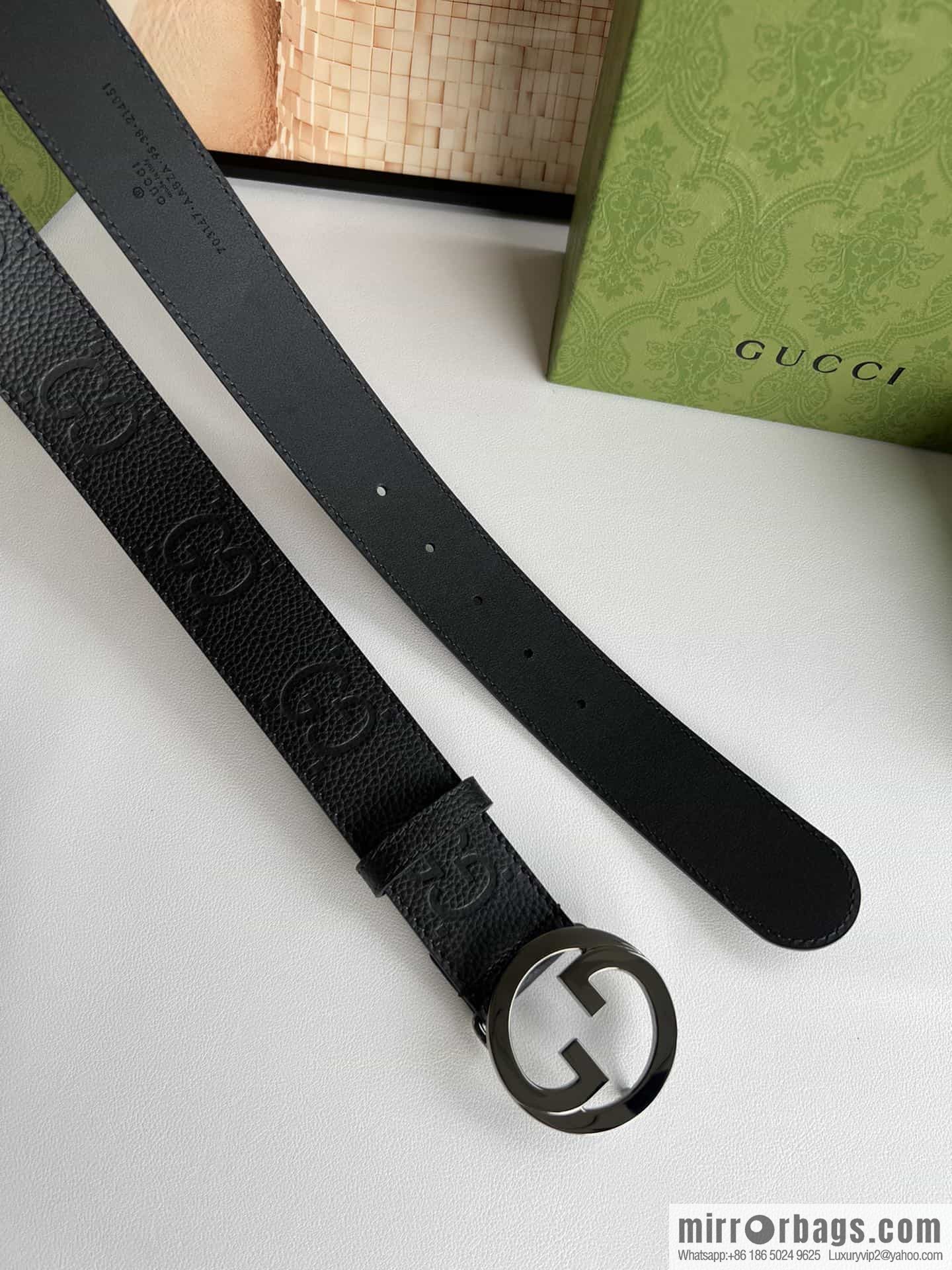 GUCCI Gucci, Round Interlocking Double G Belt