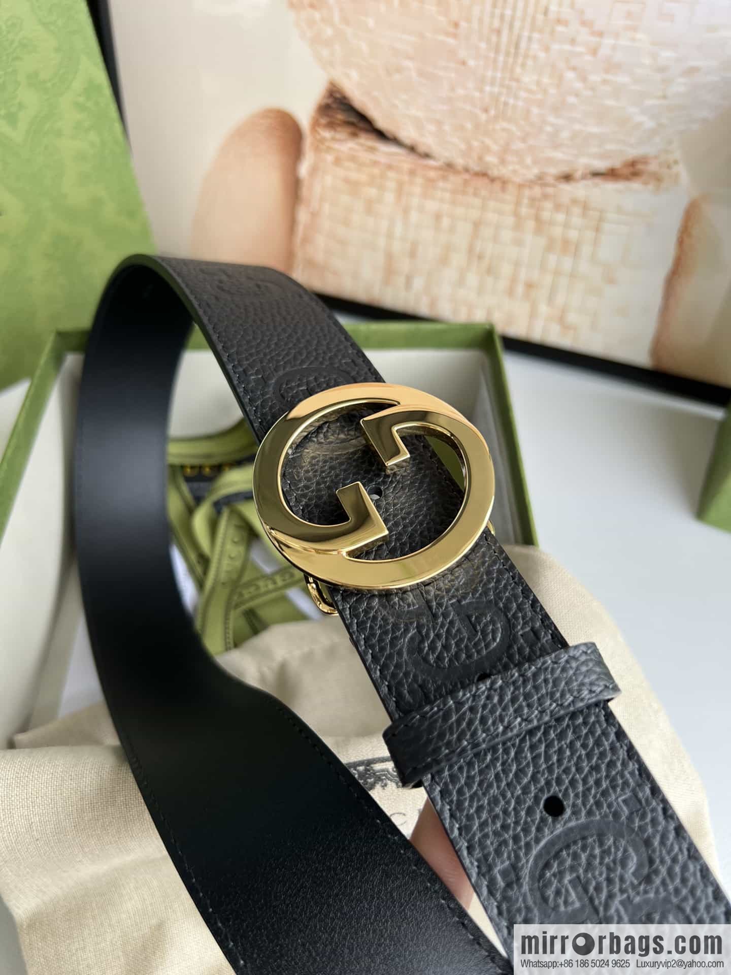 GUCCI Gucci, Round Interlocking Double G Belt