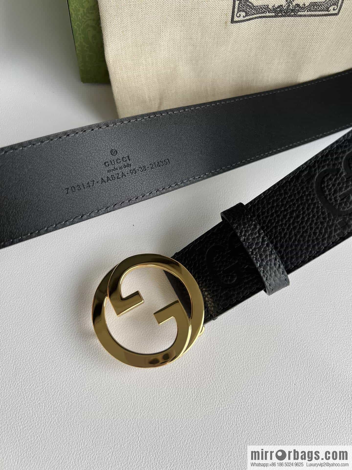 GUCCI Gucci, Round Interlocking Double G Belt