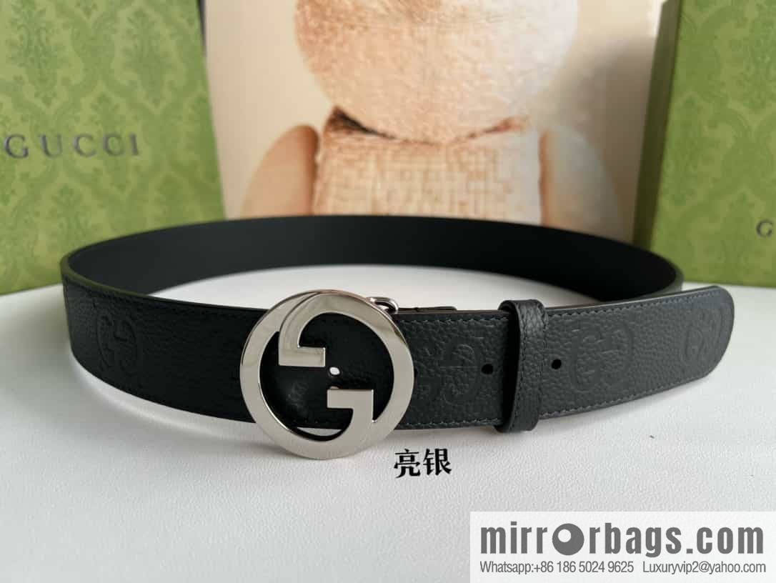 GUCCI Gucci, Round Interlocking Double G Belt