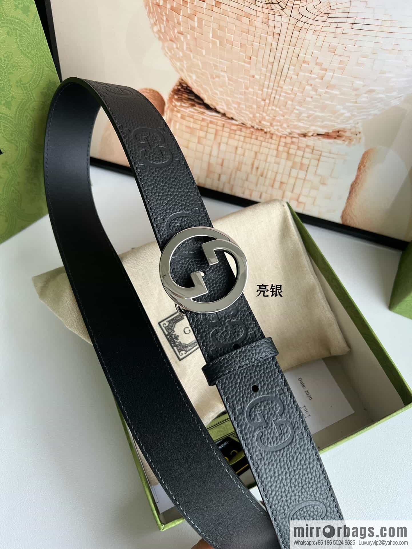 GUCCI Gucci, Round Interlocking Double G Belt