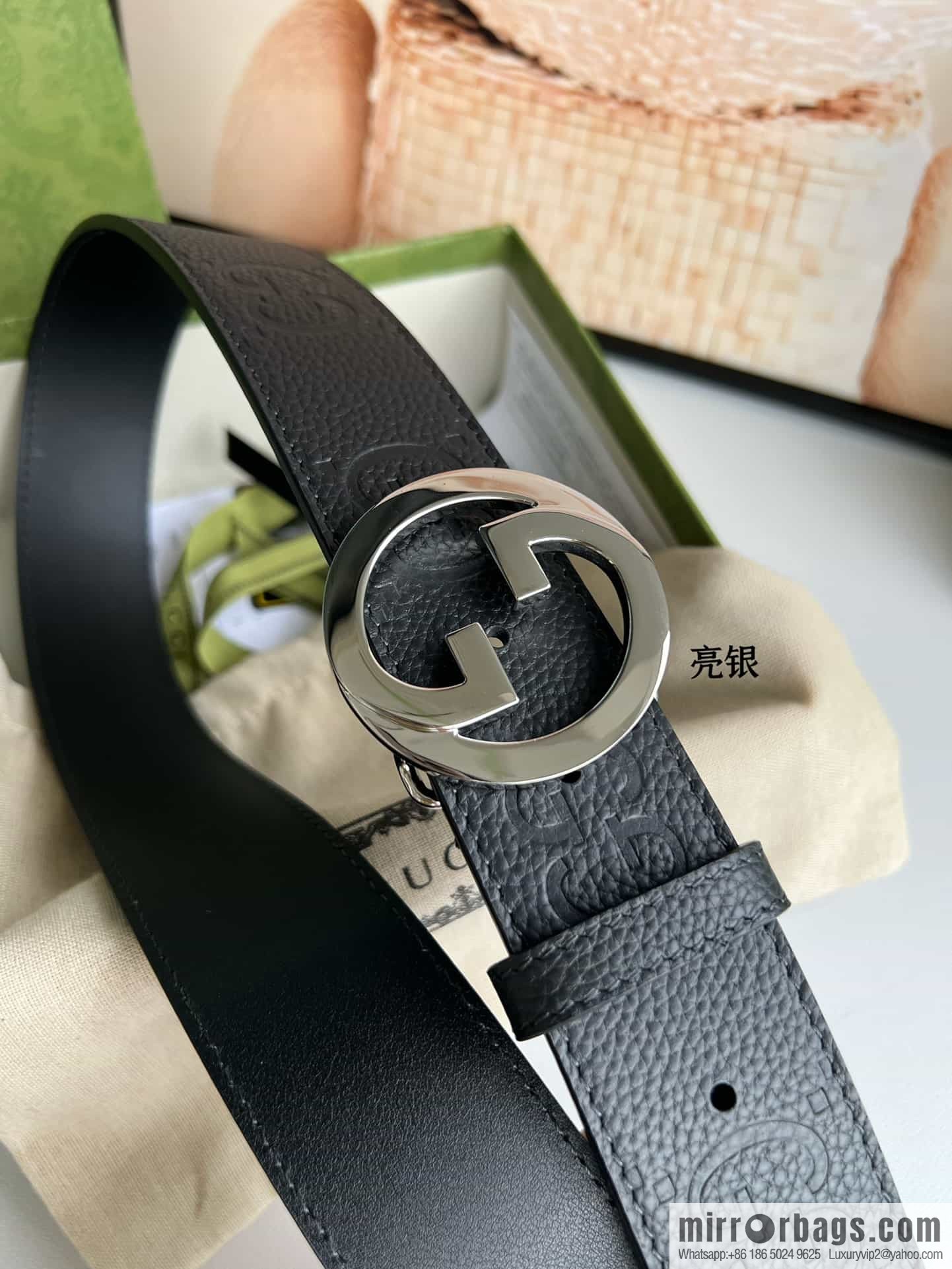 GUCCI Gucci, Round Interlocking Double G Belt