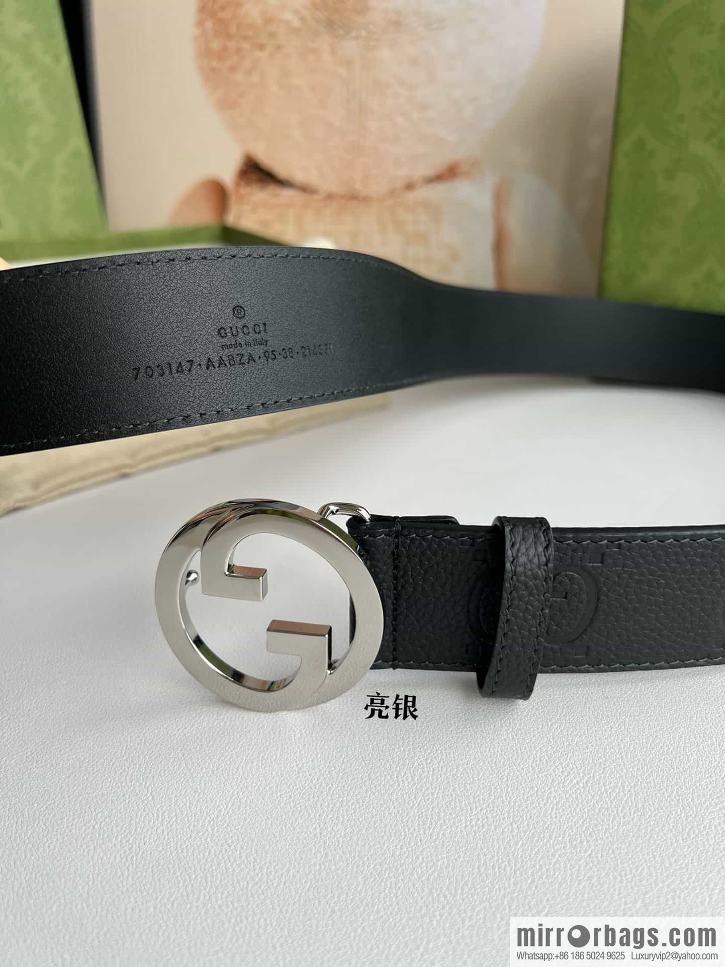 GUCCI Gucci, Round Interlocking Double G Belt