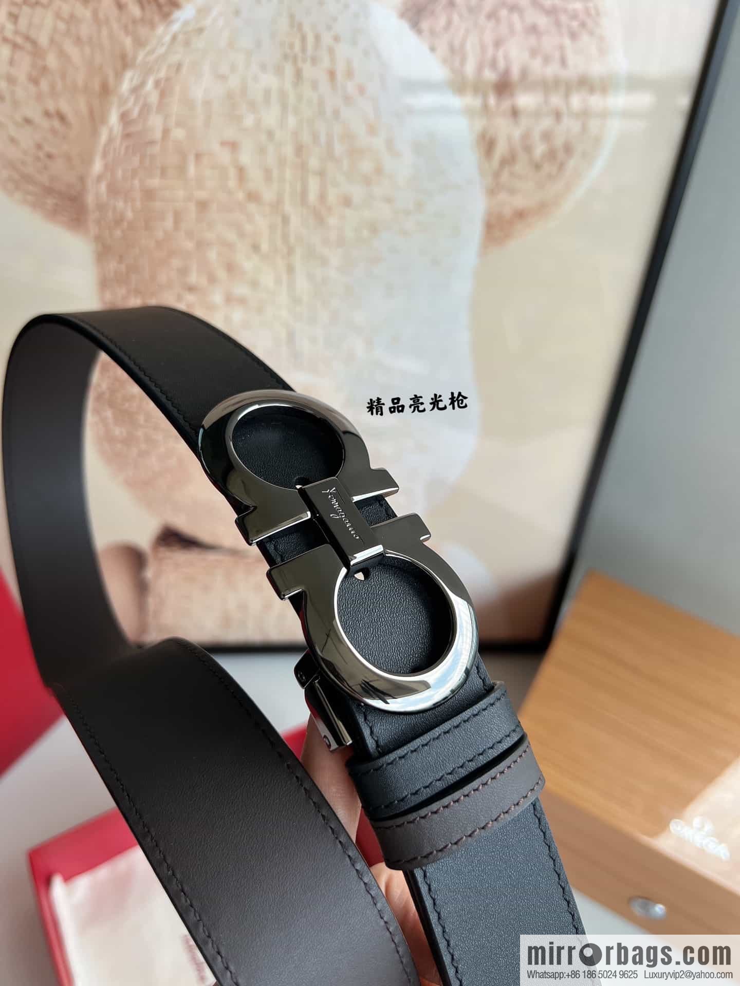 Ferragamo Ferragamo, Boutique Men's 3.5cm Belt