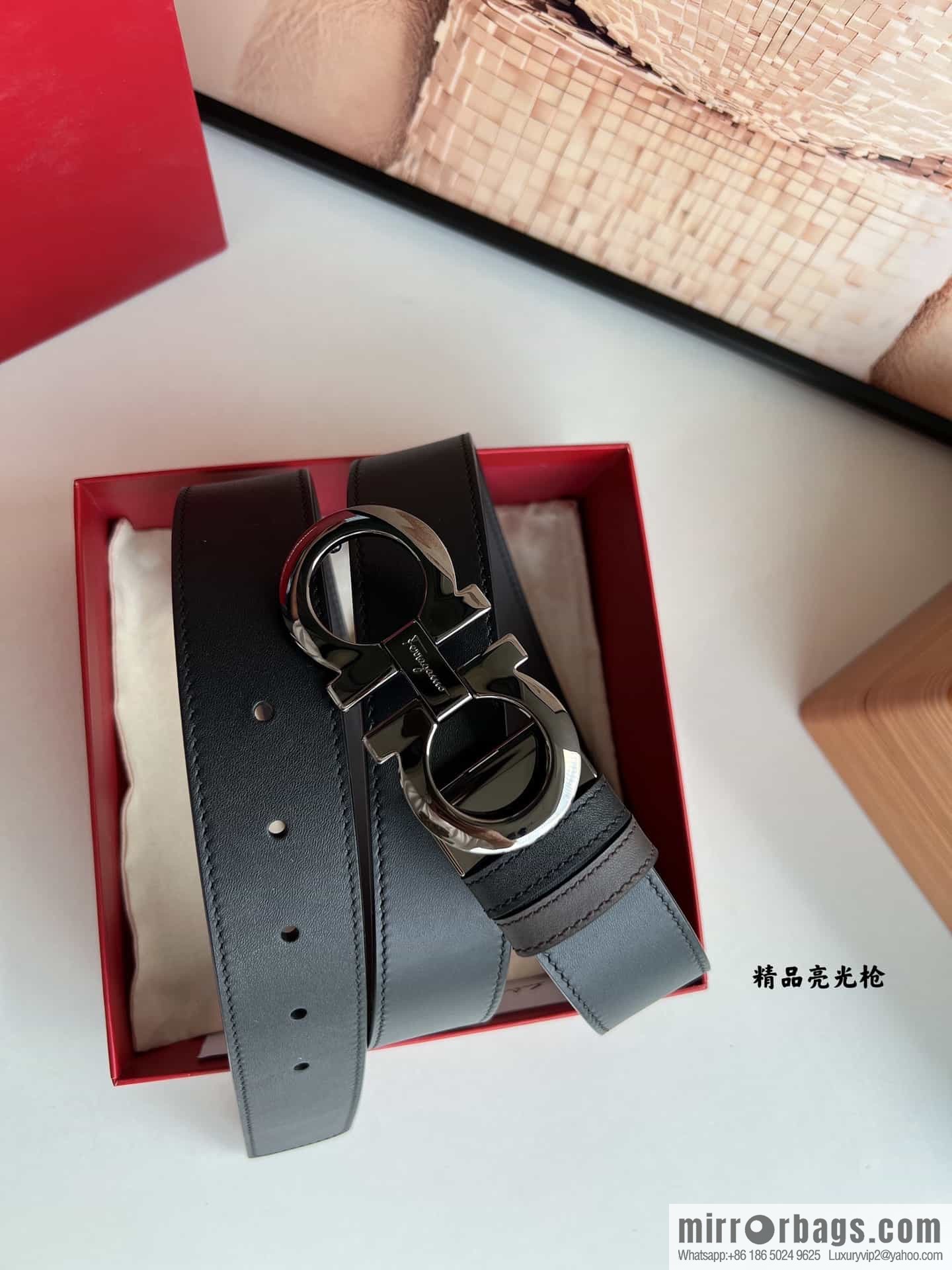 Ferragamo Ferragamo, Boutique Men's 3.5cm Belt