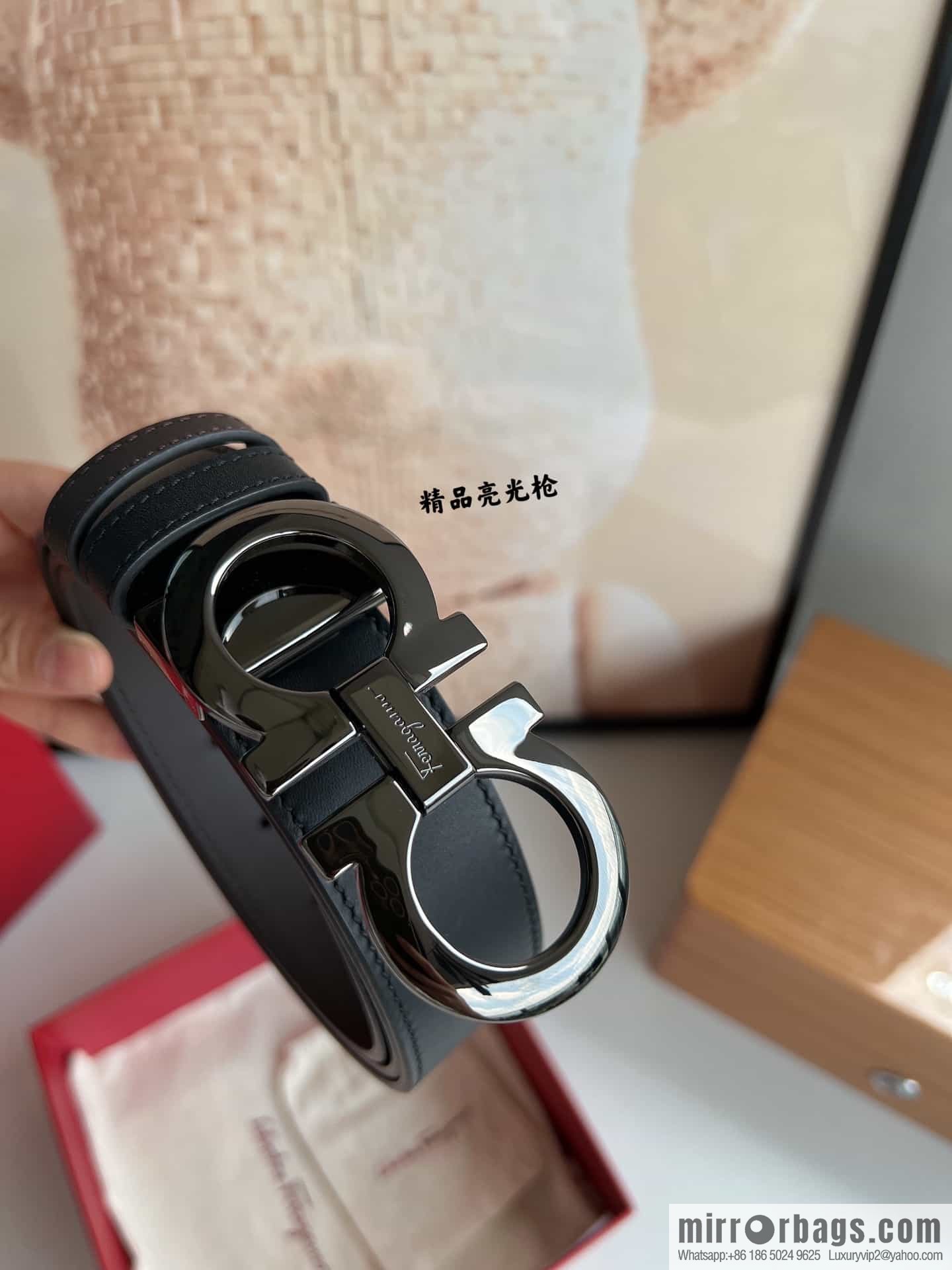 Ferragamo Ferragamo, Boutique Men's 3.5cm Belt