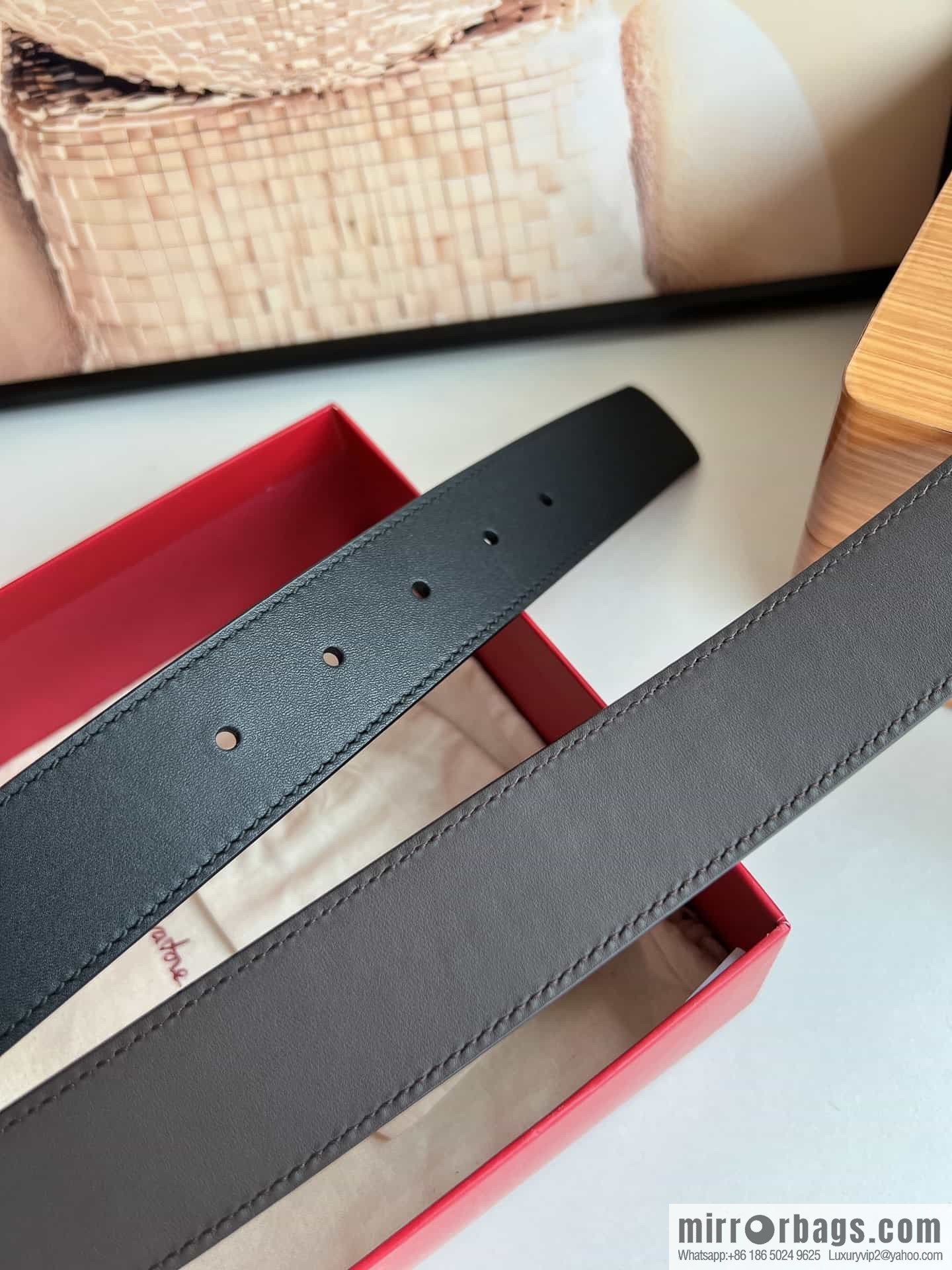 Ferragamo Ferragamo, Boutique Men's 3.5cm Belt