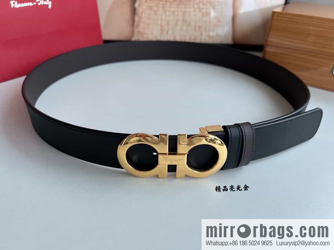 Ferragamo Ferragamo, Boutique Men's 3.5cm Belt