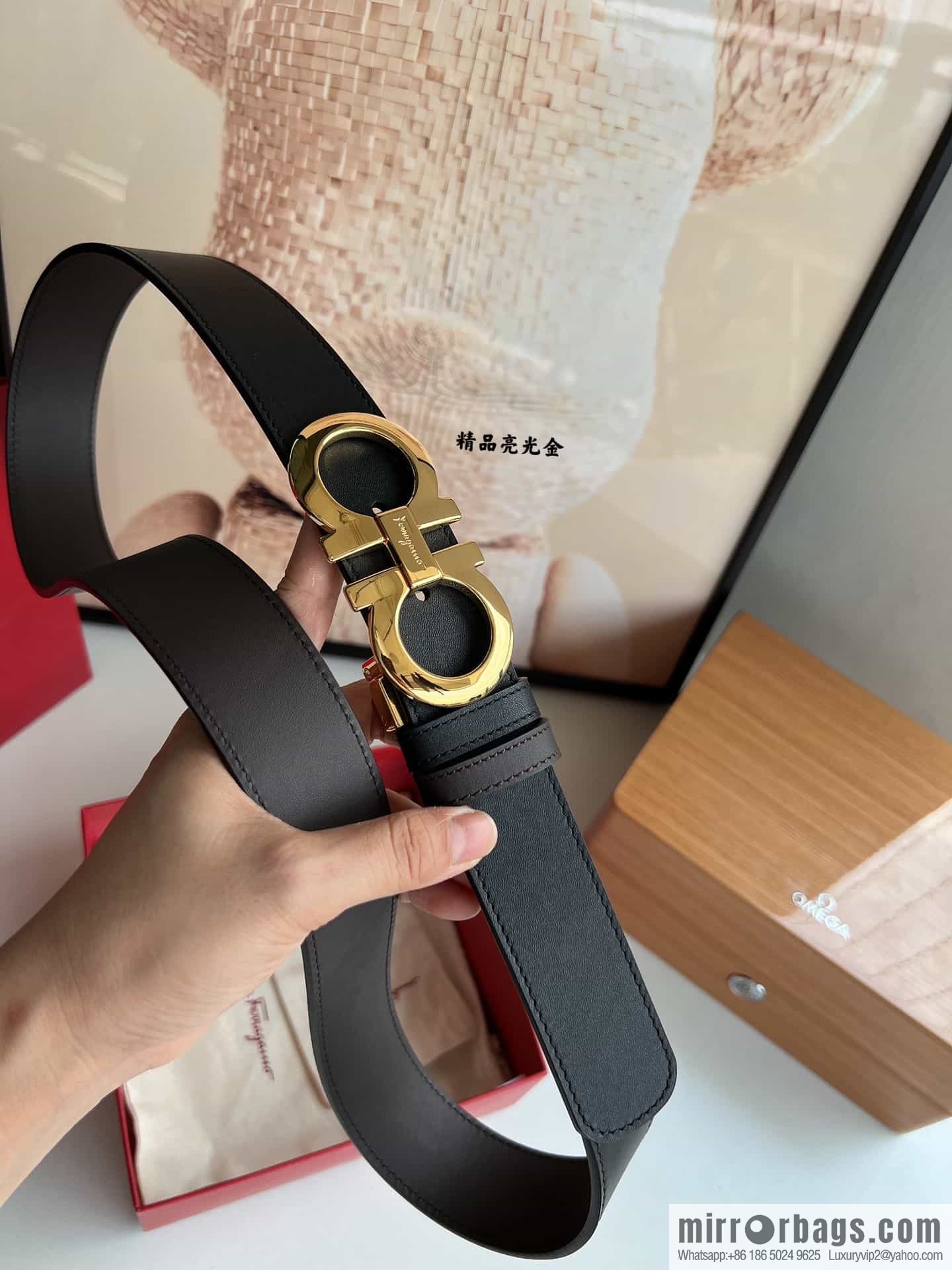 Ferragamo Ferragamo, Boutique Men's 3.5cm Belt