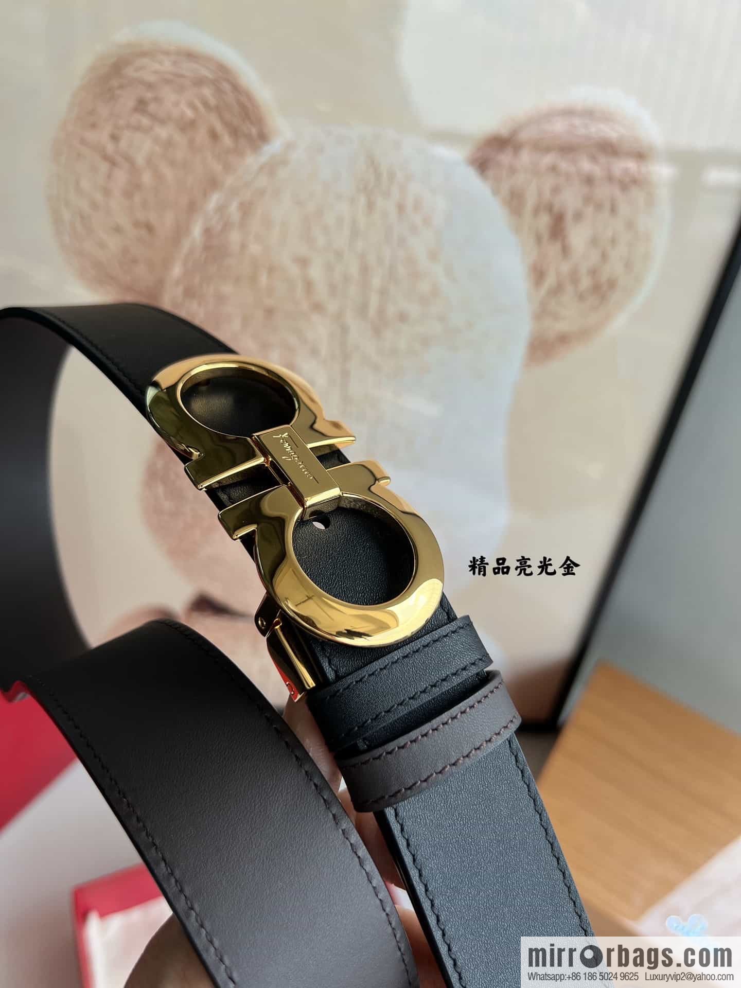 Ferragamo Ferragamo, Boutique Men's 3.5cm Belt