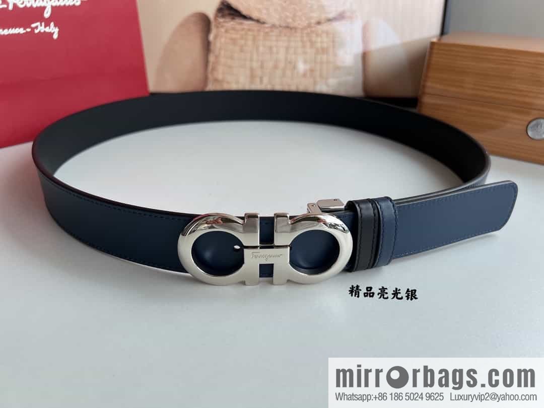 Ferragamo Ferragamo, Boutique Men's 3.5cm Belt
