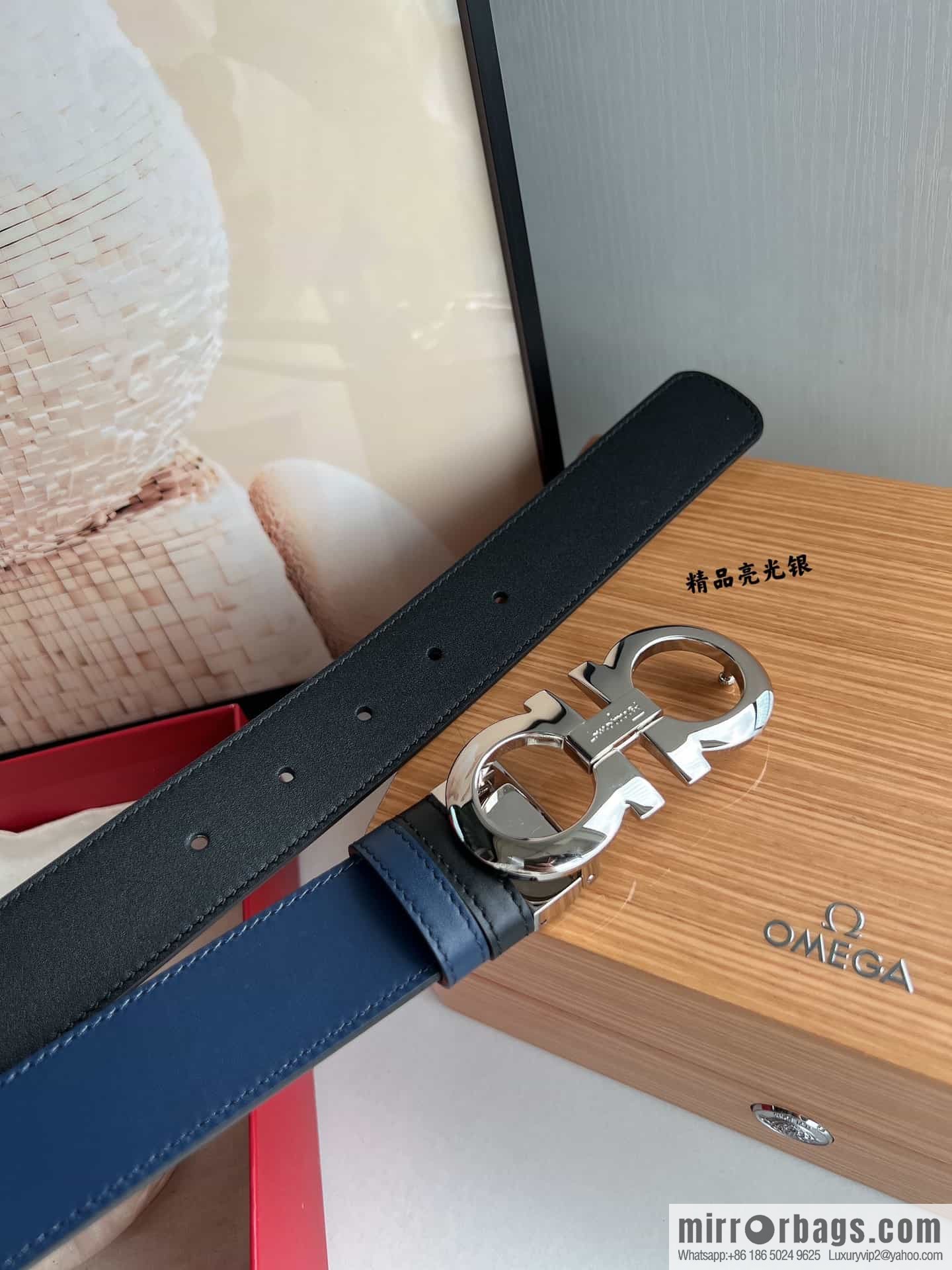 Ferragamo Ferragamo, Boutique Men's 3.5cm Belt