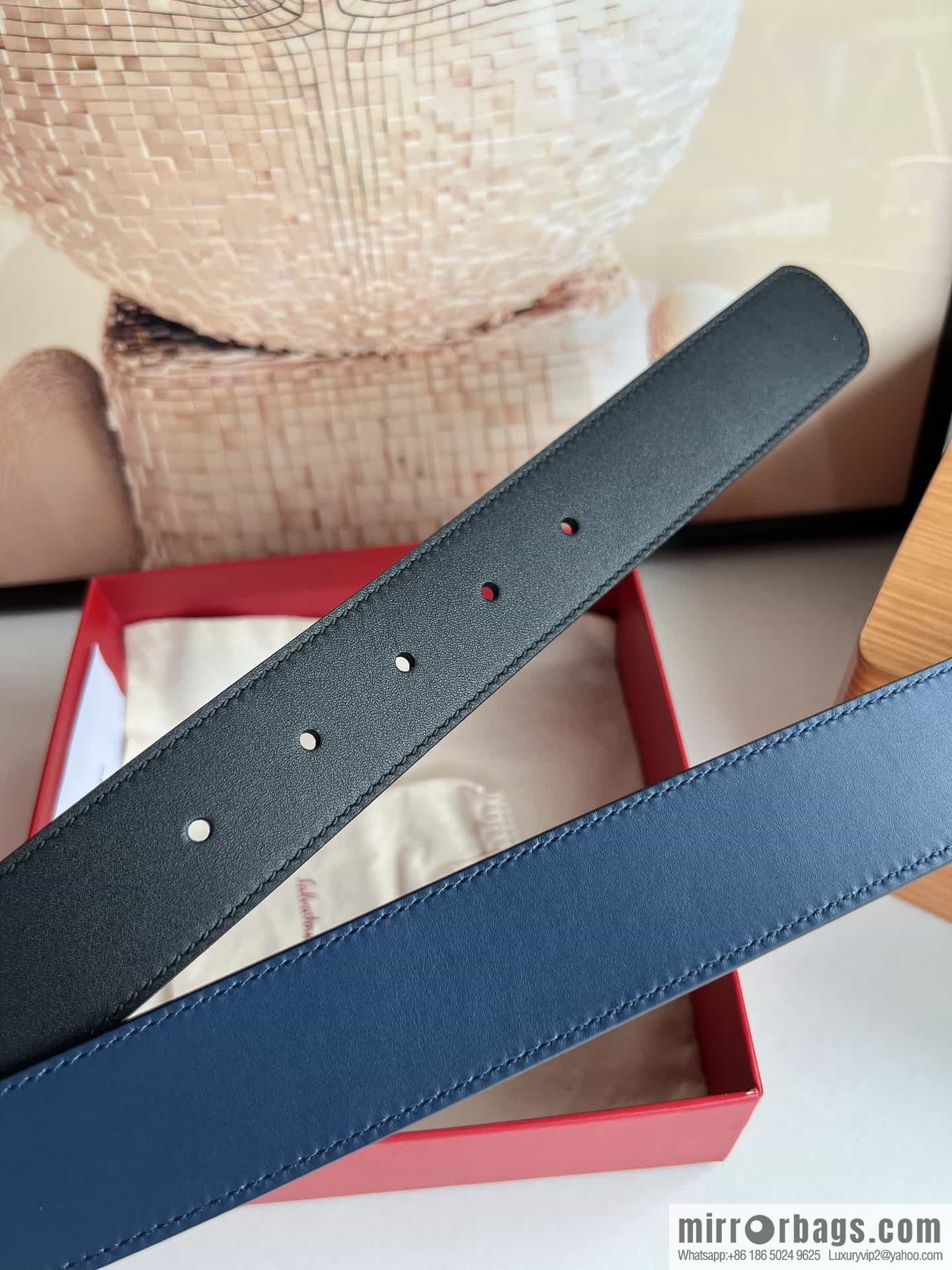 Ferragamo Ferragamo, Boutique Men's 3.5cm Belt