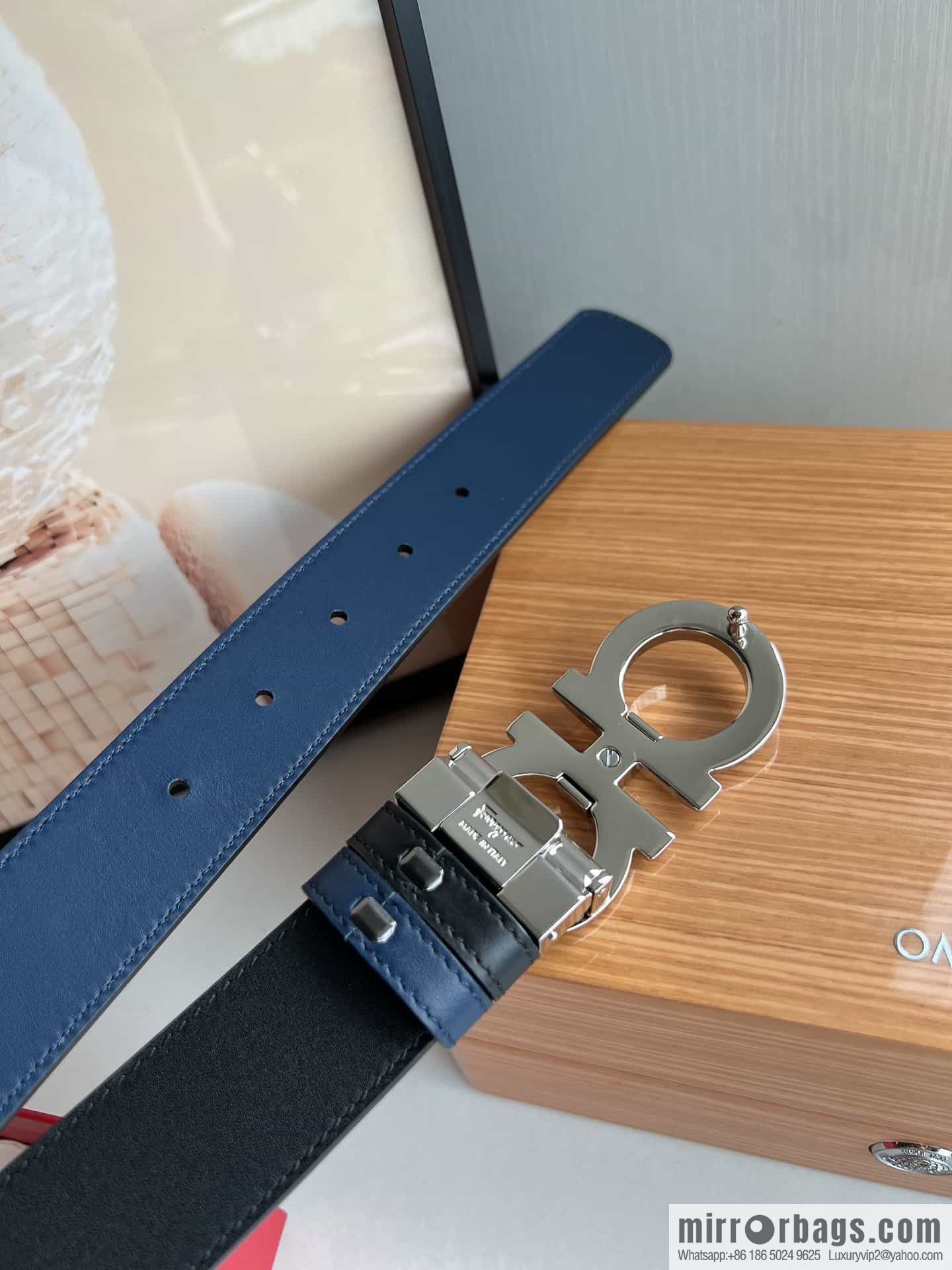 Ferragamo Ferragamo, Boutique Men's 3.5cm Belt