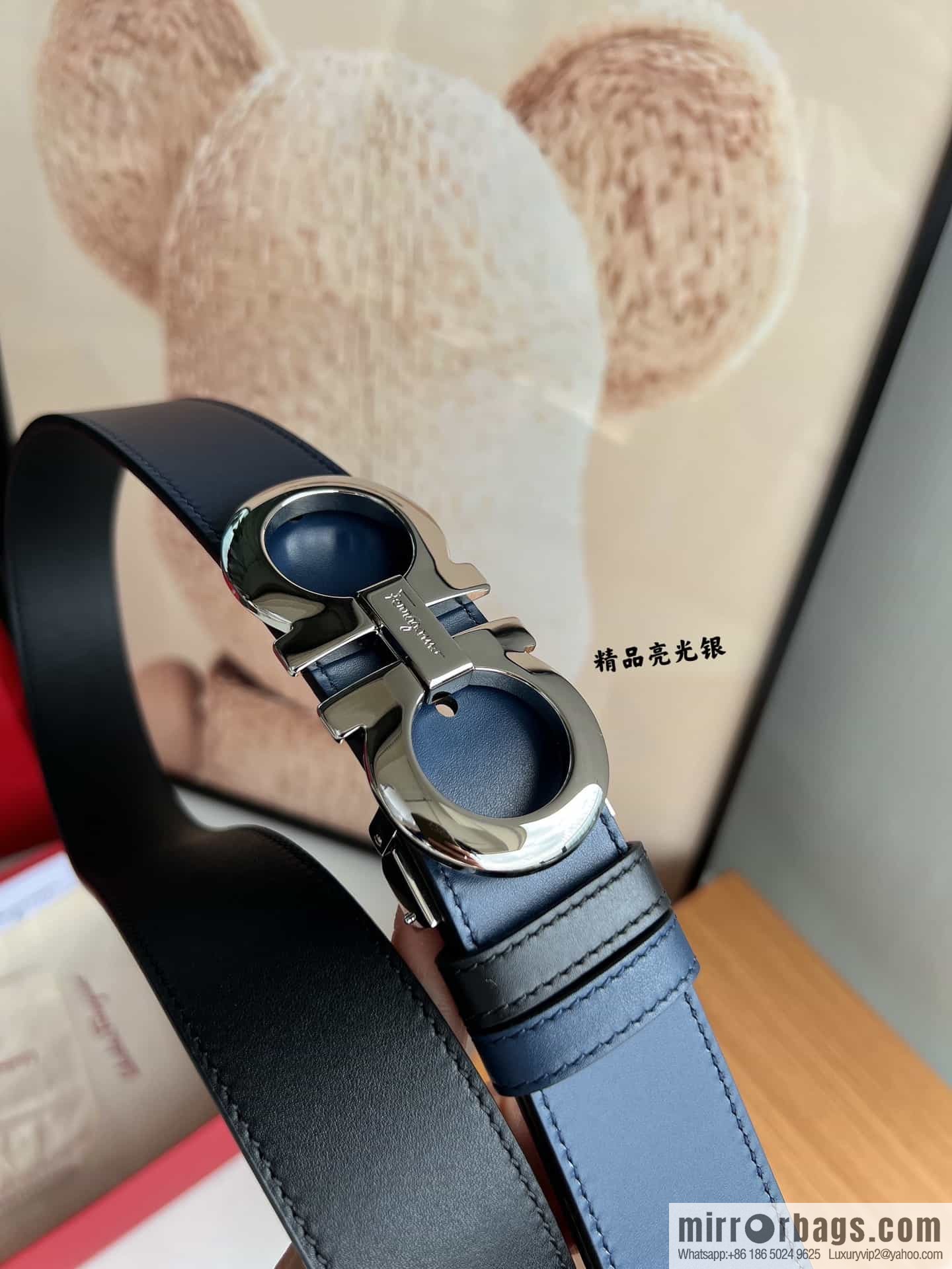 Ferragamo Ferragamo, Boutique Men's 3.5cm Belt