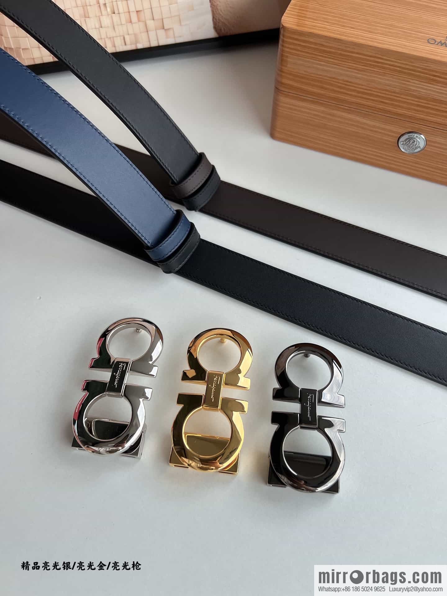 Ferragamo Ferragamo, Boutique Men's 3.5cm Belt