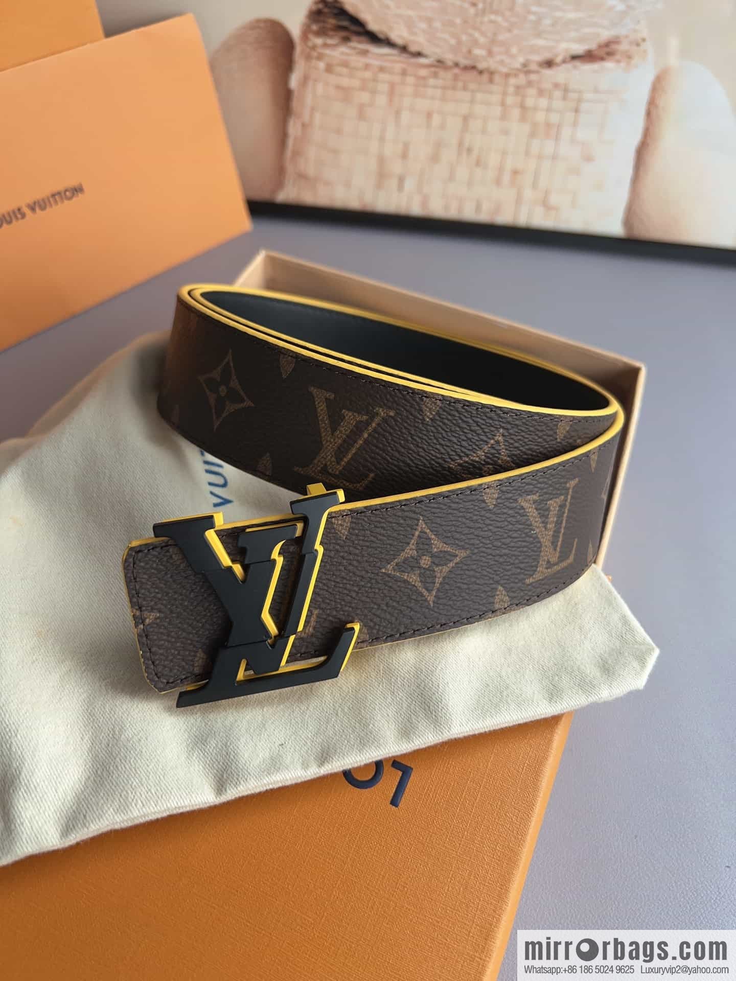 LV Louis Vuitton BROKEN 40mm double-sided belt