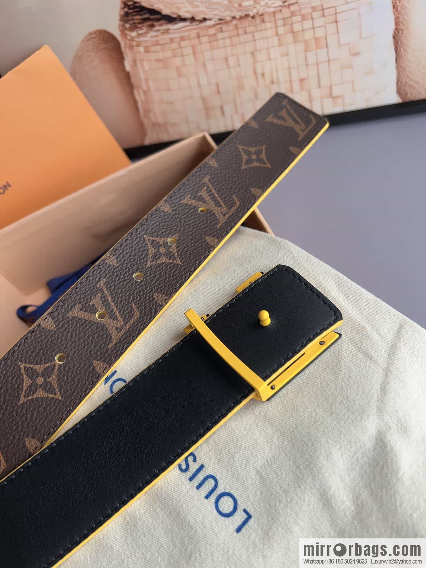 LV Louis Vuitton BROKEN 40mm double-sided belt