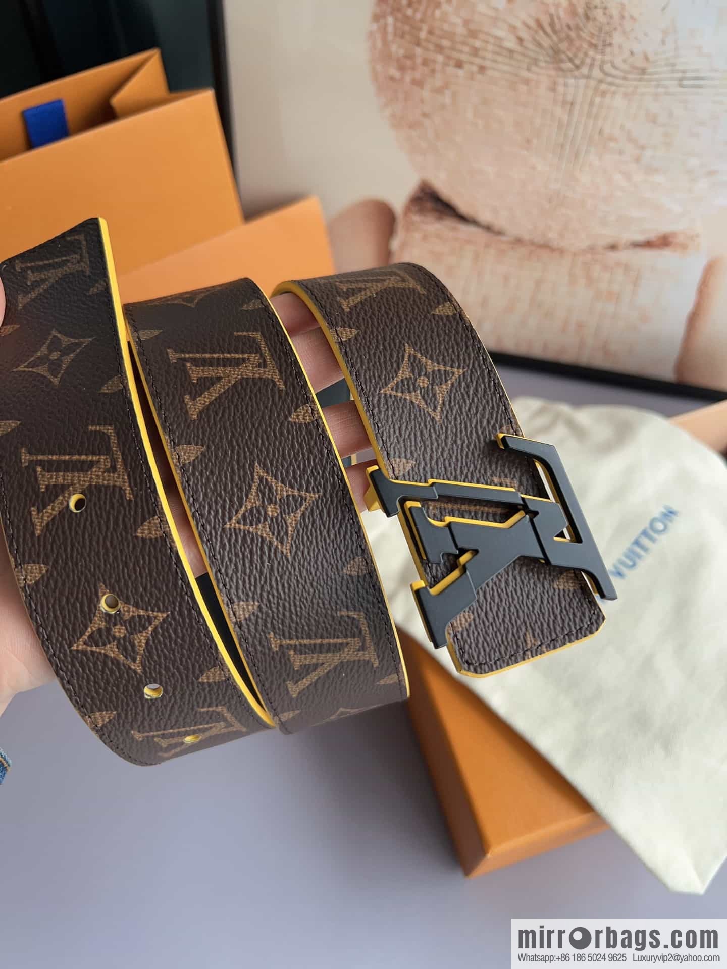 LV Louis Vuitton BROKEN 40mm double-sided belt