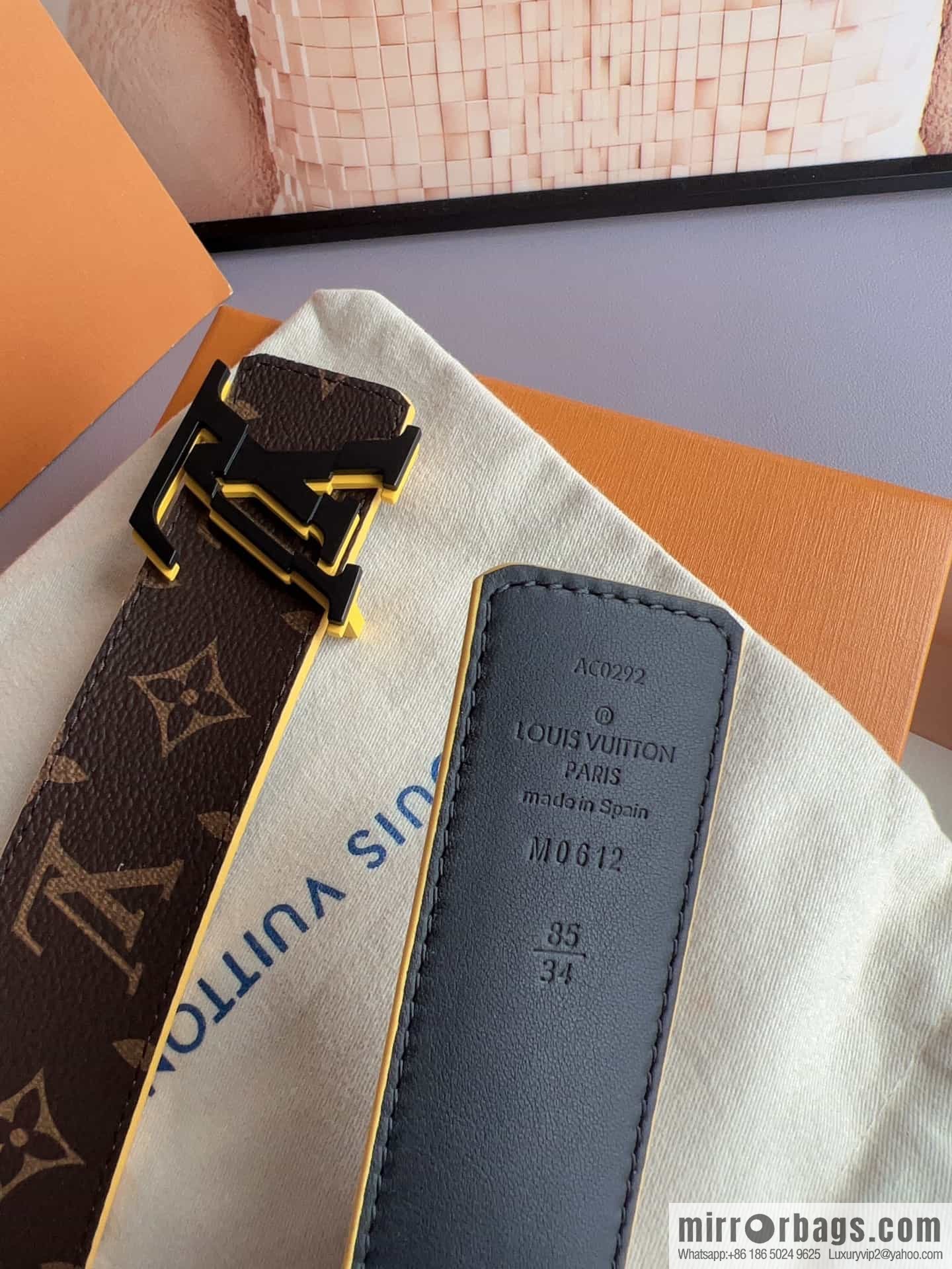 LV Louis Vuitton BROKEN 40mm double-sided belt