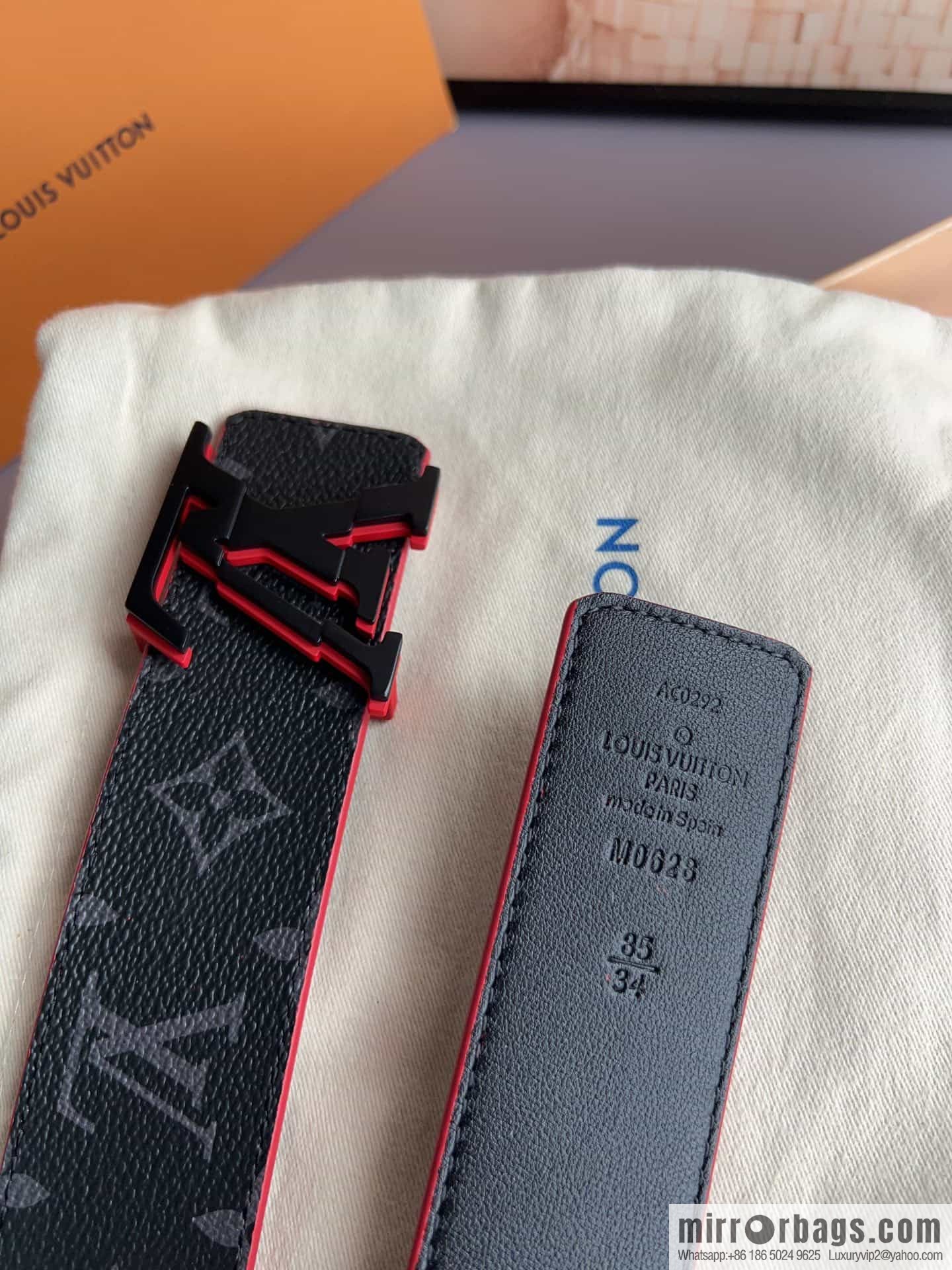 LV Louis Vuitton BROKEN 40mm double-sided belt