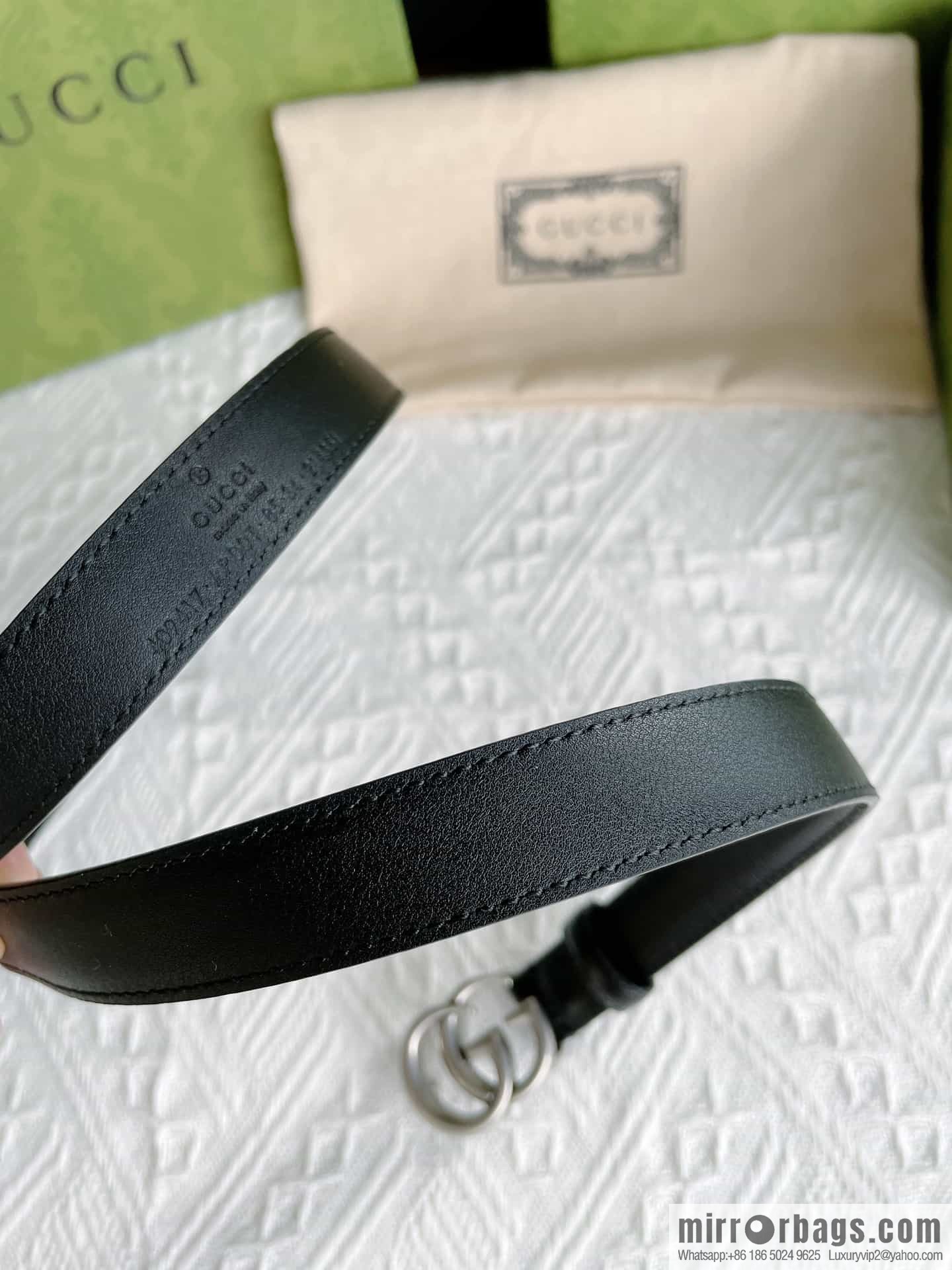 Gucci Gucci, imported cowhide texture with 2.0/3 0/4.0