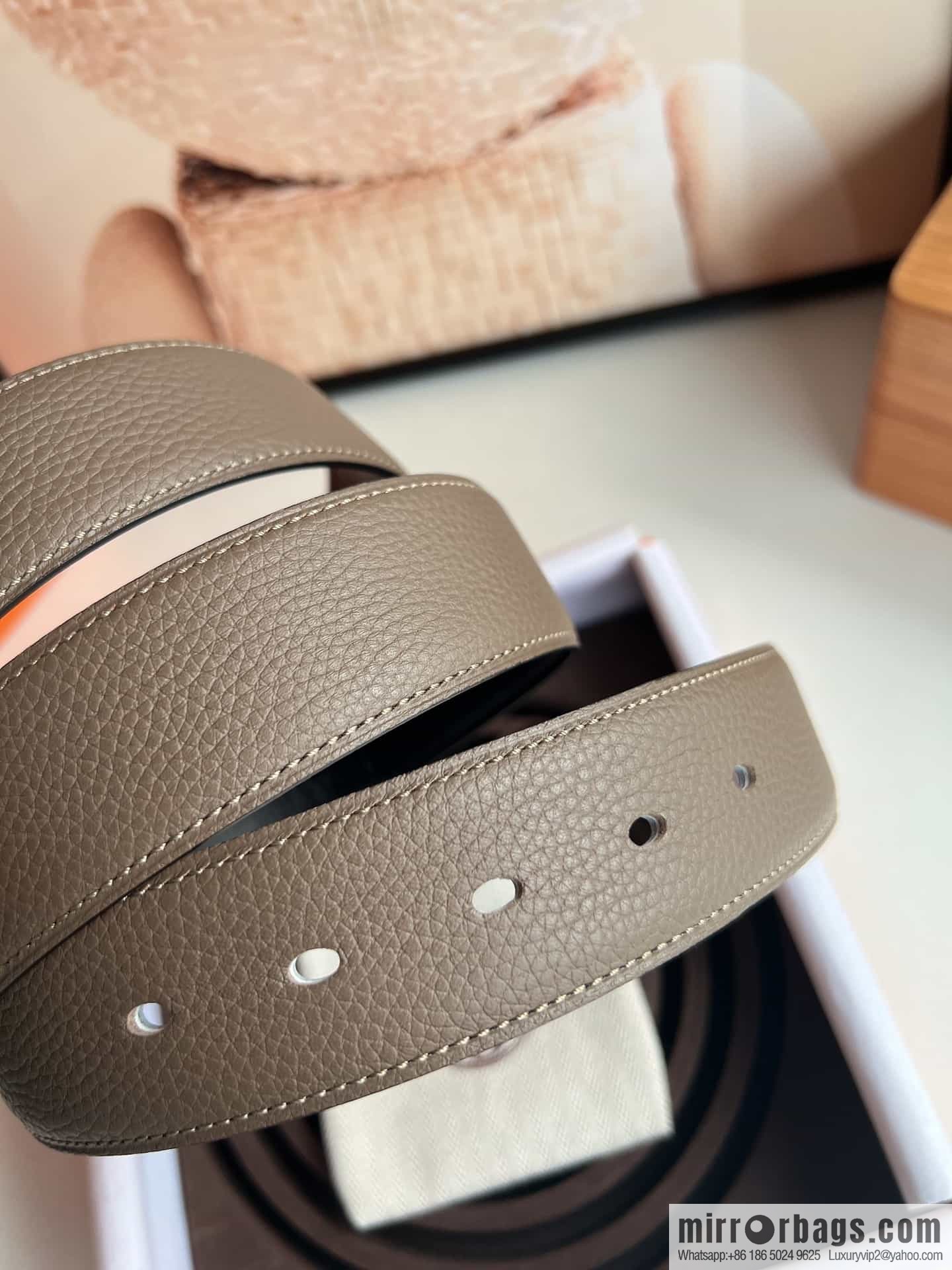 Hermes Hermes 40mm Nathan Double Sided External Belt