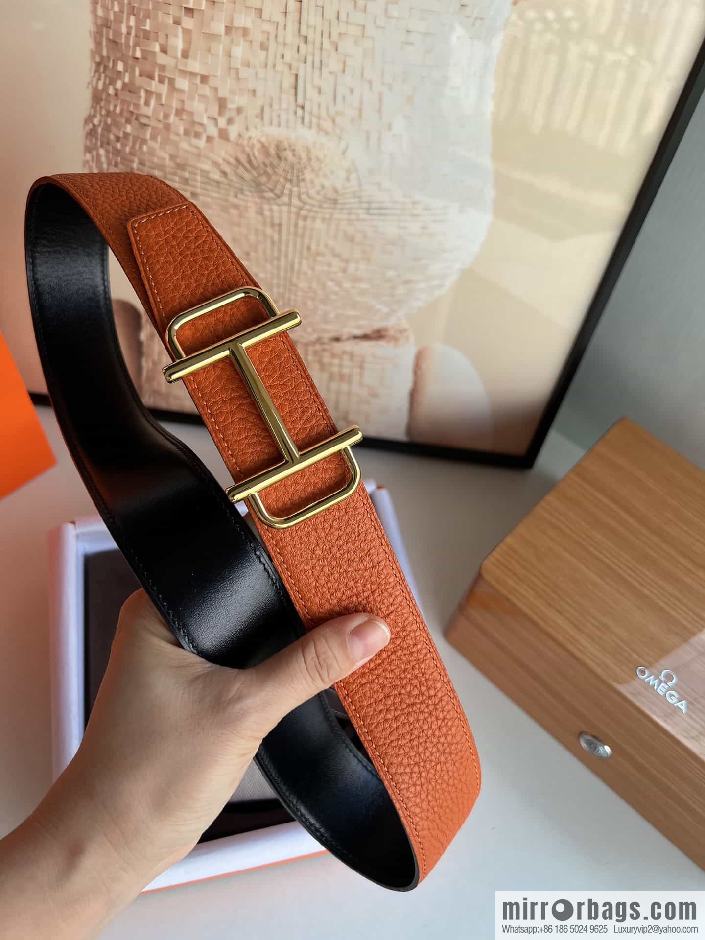 Hermes Hermes, original men's business belt 38mm