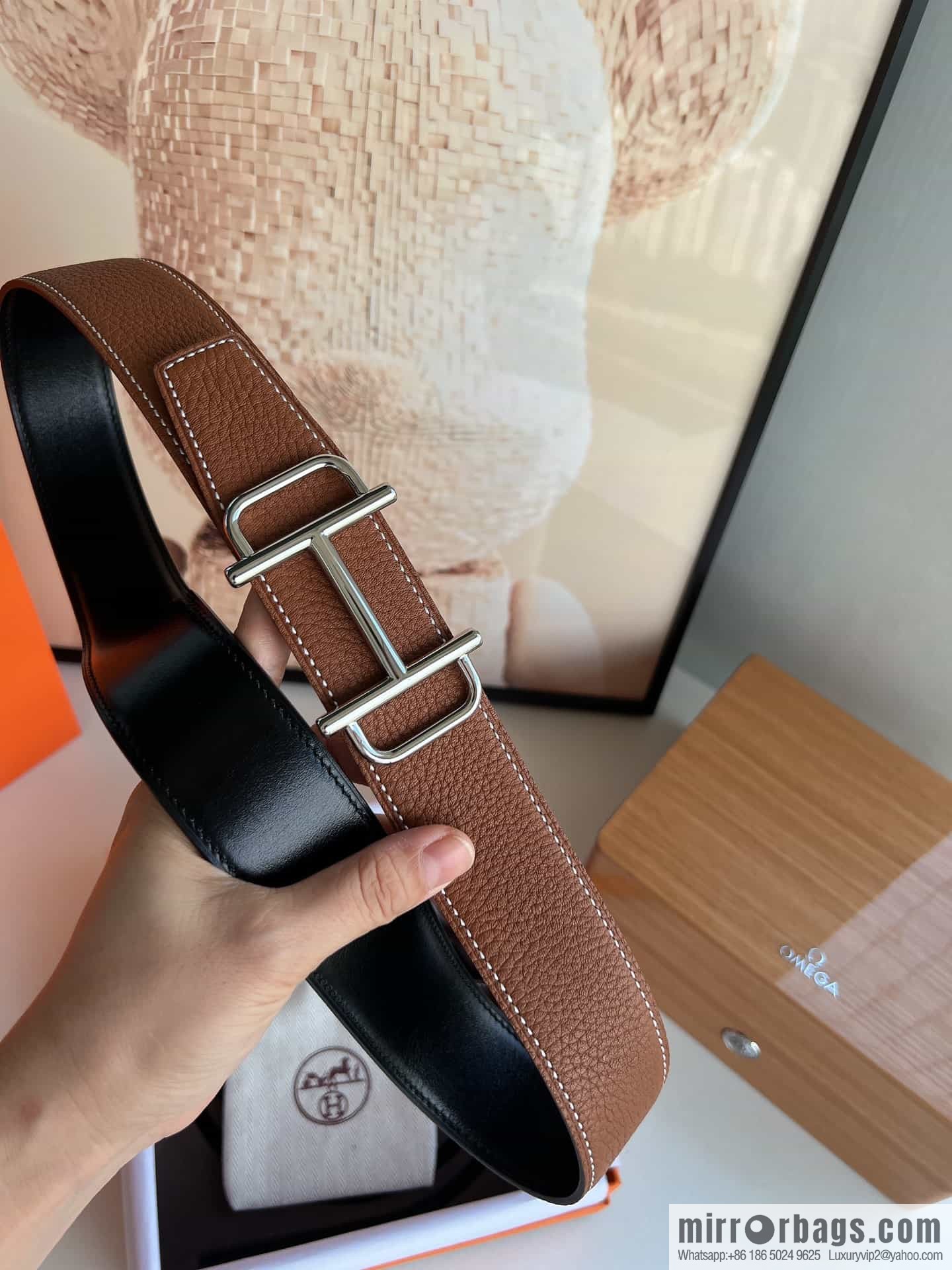 Hermes Hermes, original men's business belt 38mm