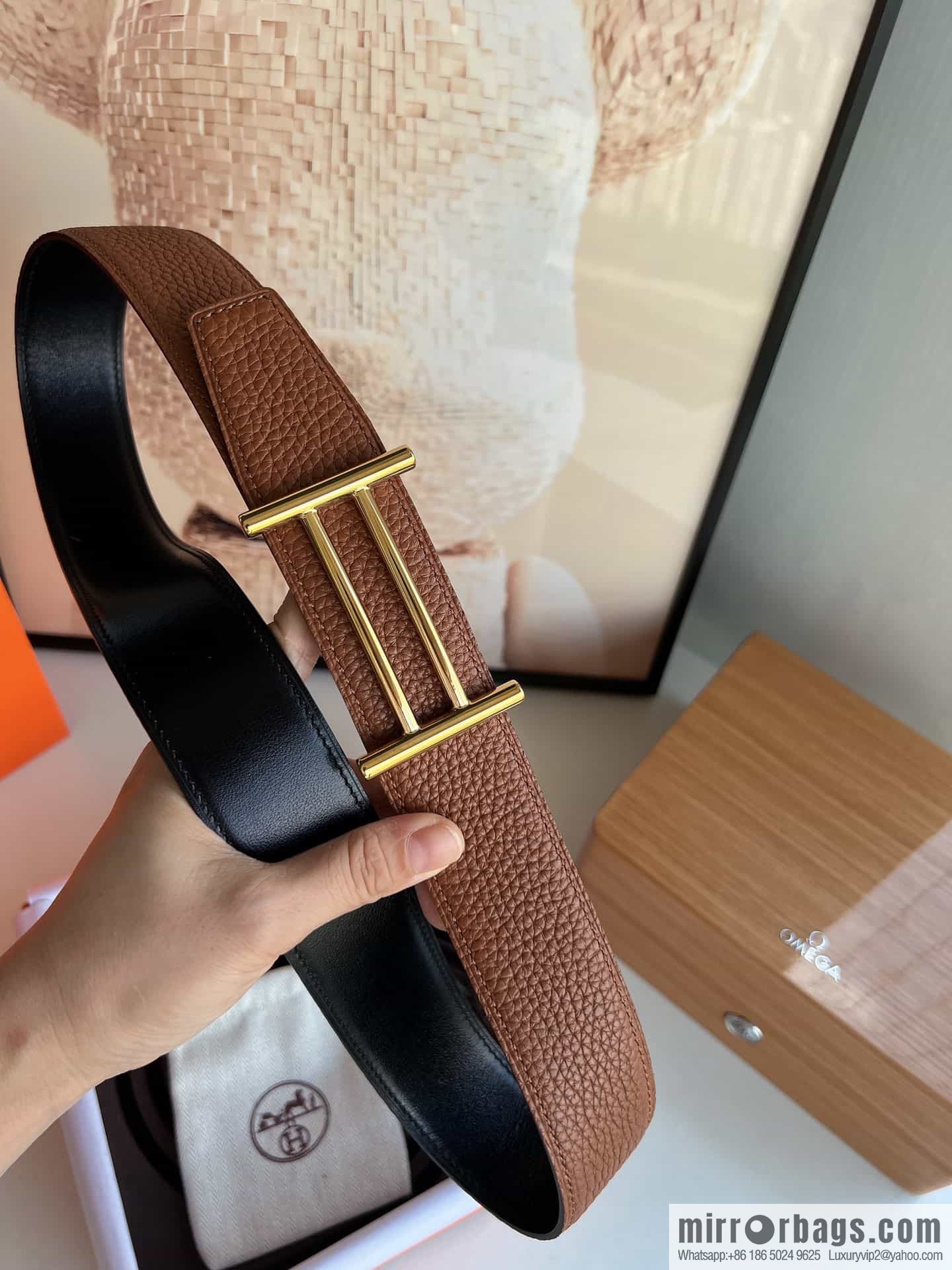 Hermes Hermes, original men's business belt 38mm