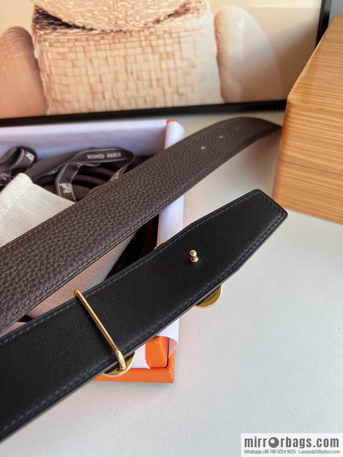 Hermes Hermes, original men's business belt 38mm