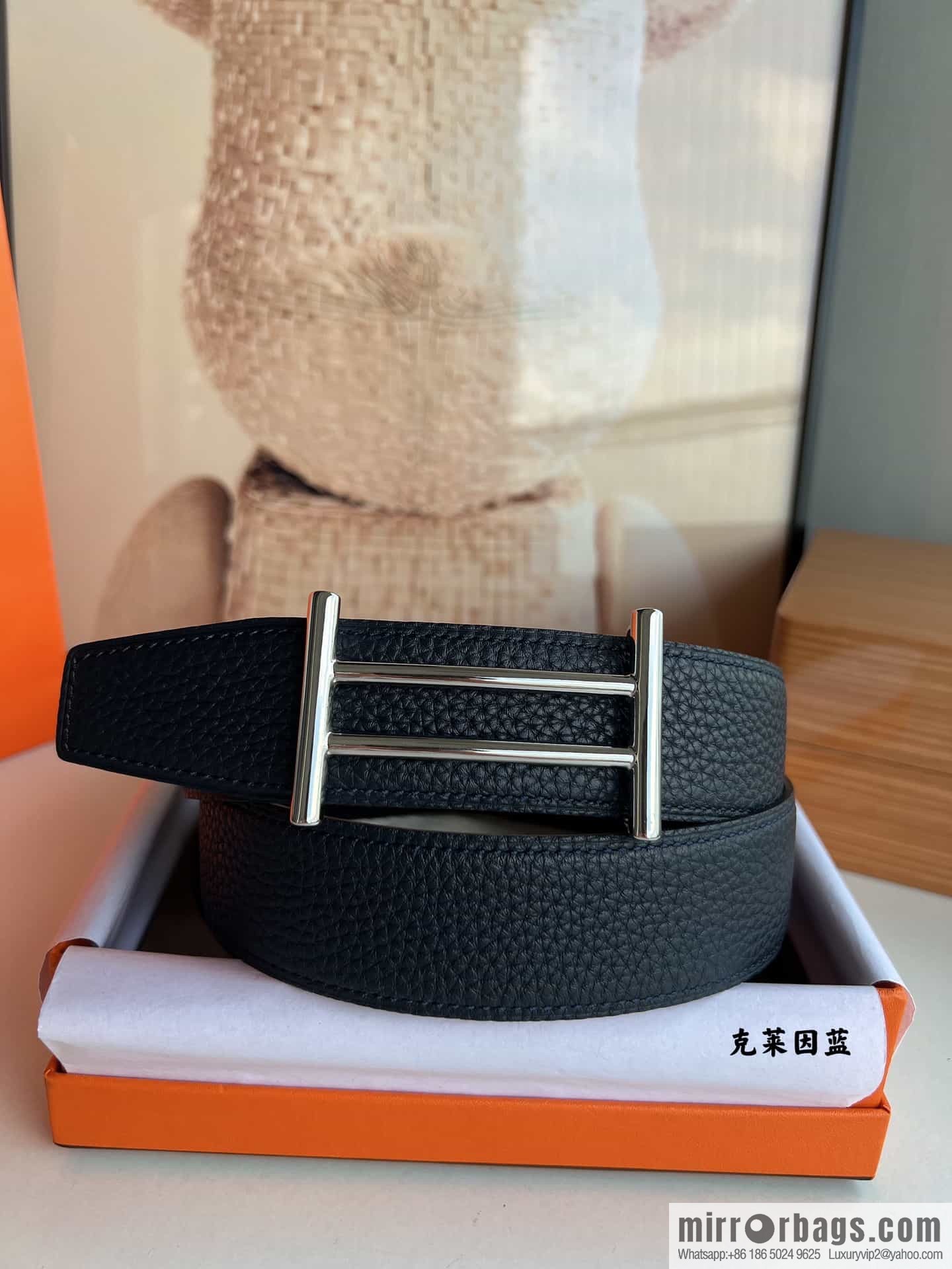 Hermes Hermes, original men's business belt 38mm