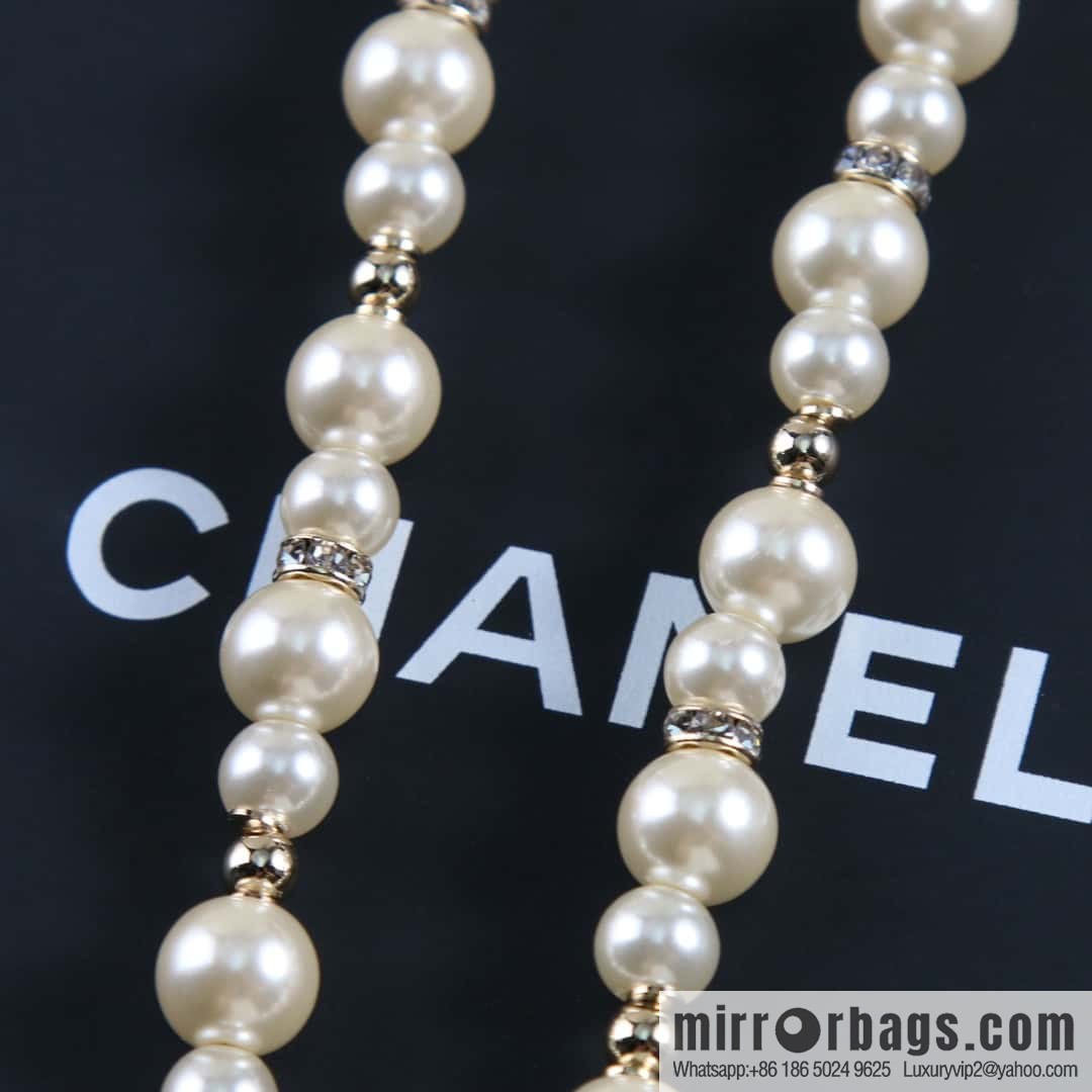 New ☑️ CHANEL CHANEL double c pearl pentagram ⭐ star belt belt chain