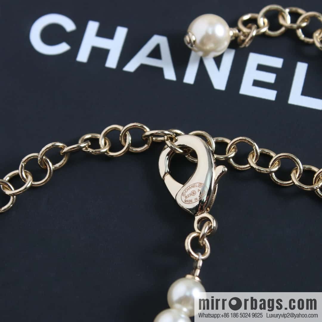 New ☑️ CHANEL CHANEL double c pearl pentagram ⭐ star belt belt chain