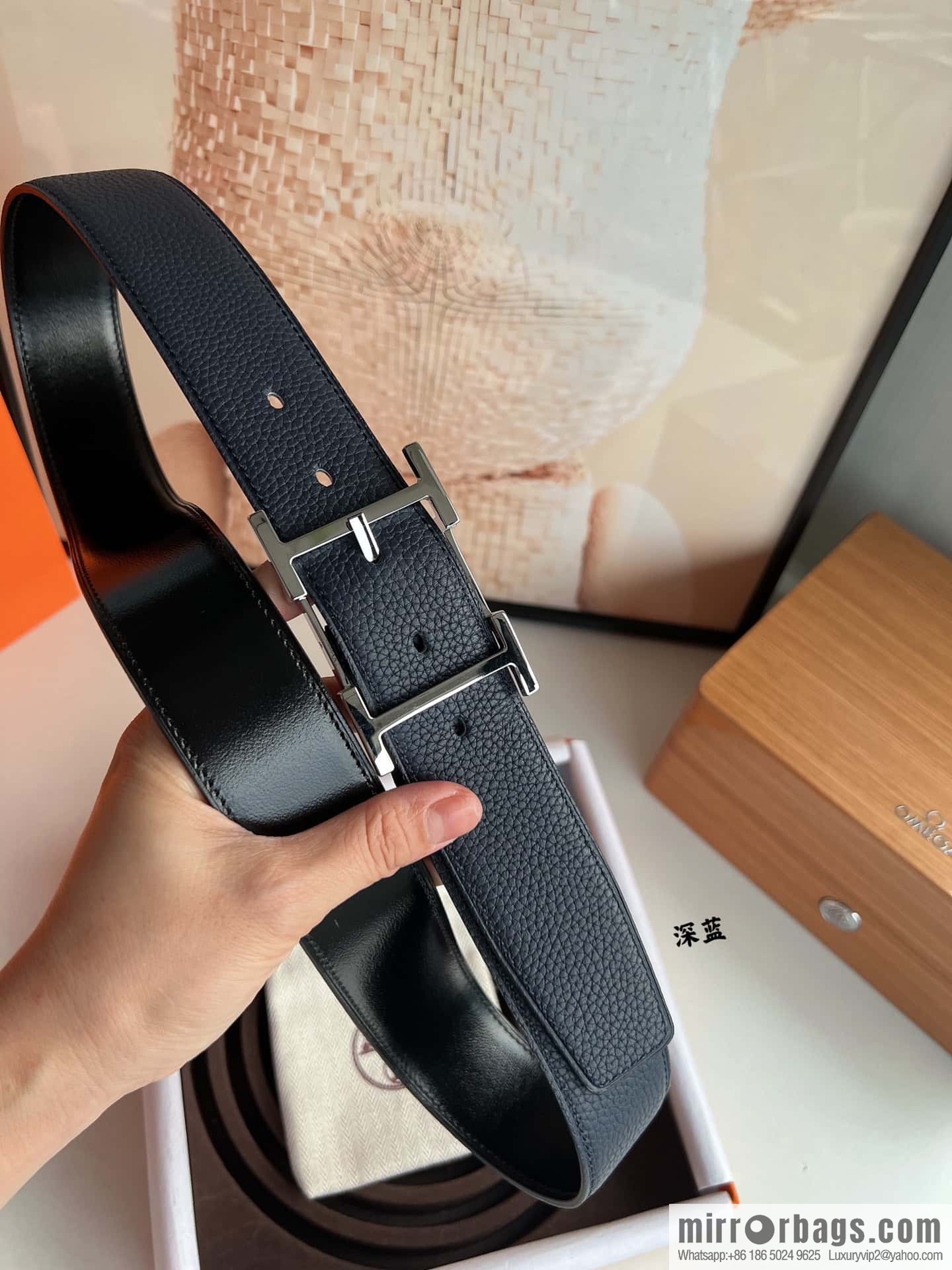 Hermes Hermes 40mm Nathan Double Sided External Belt