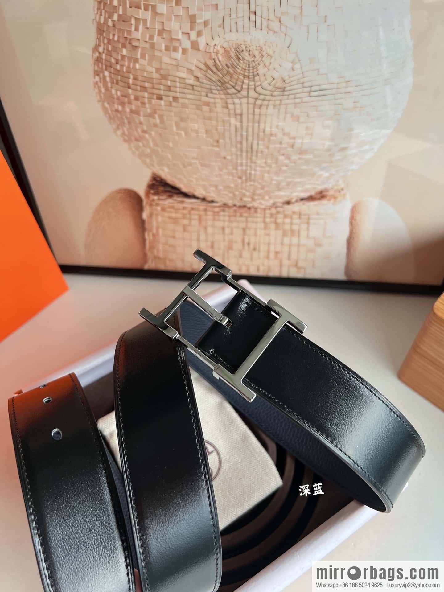 Hermes Hermes 40mm Nathan Double Sided External Belt