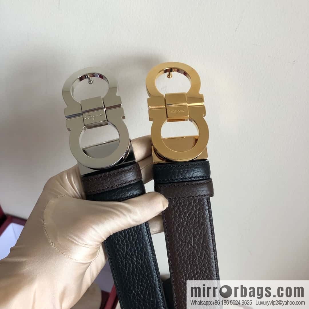 Ferragamo Ferragamo, Men's 3.5cm Boutique Double Circle Clamp