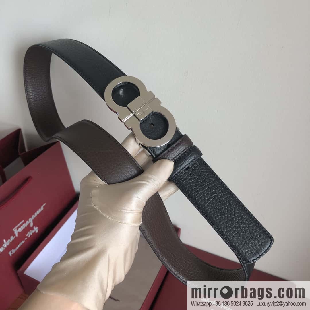 Ferragamo Ferragamo, Men's 3.5cm Boutique Double Circle Clamp