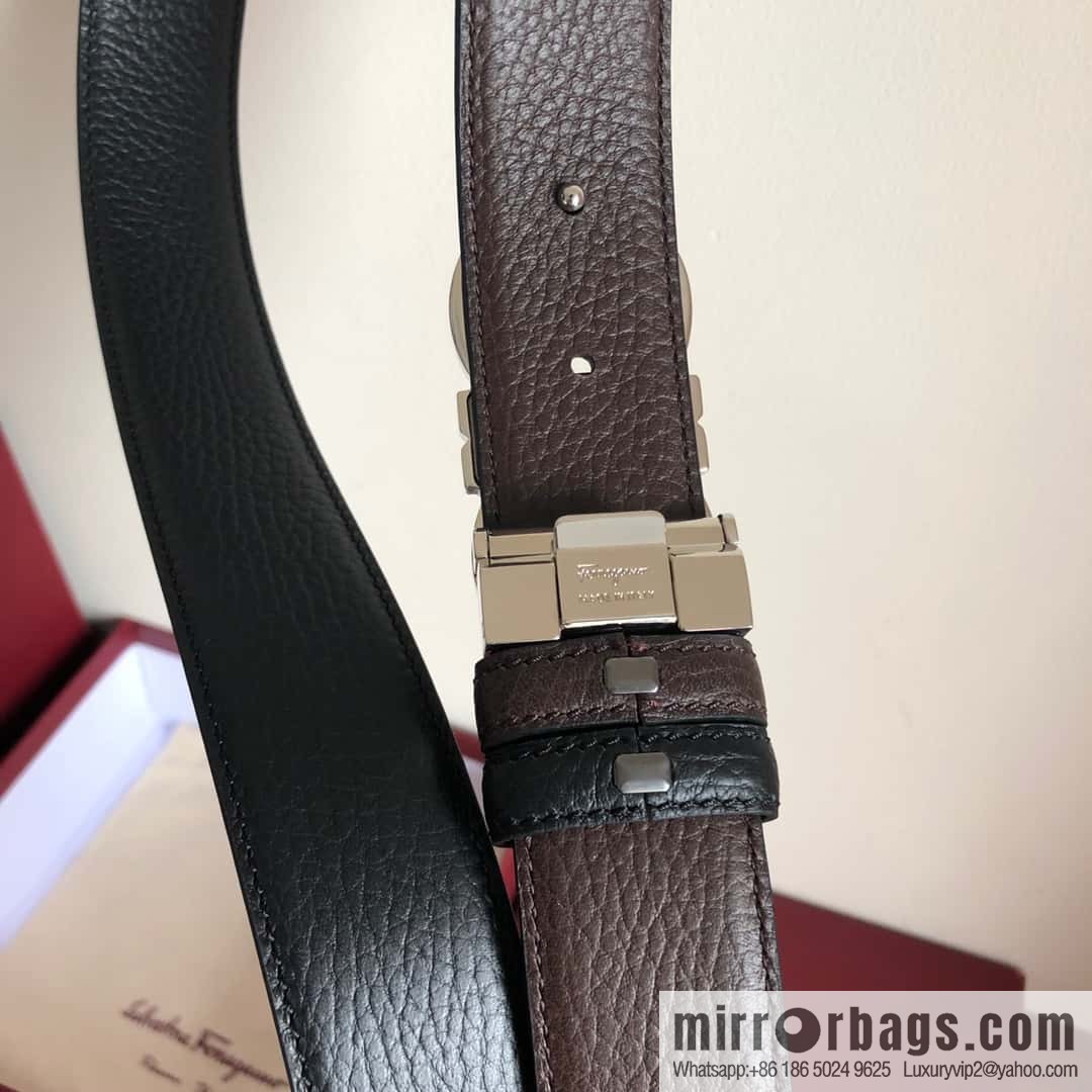 Ferragamo Ferragamo, Men's 3.5cm Boutique Double Circle Clamp