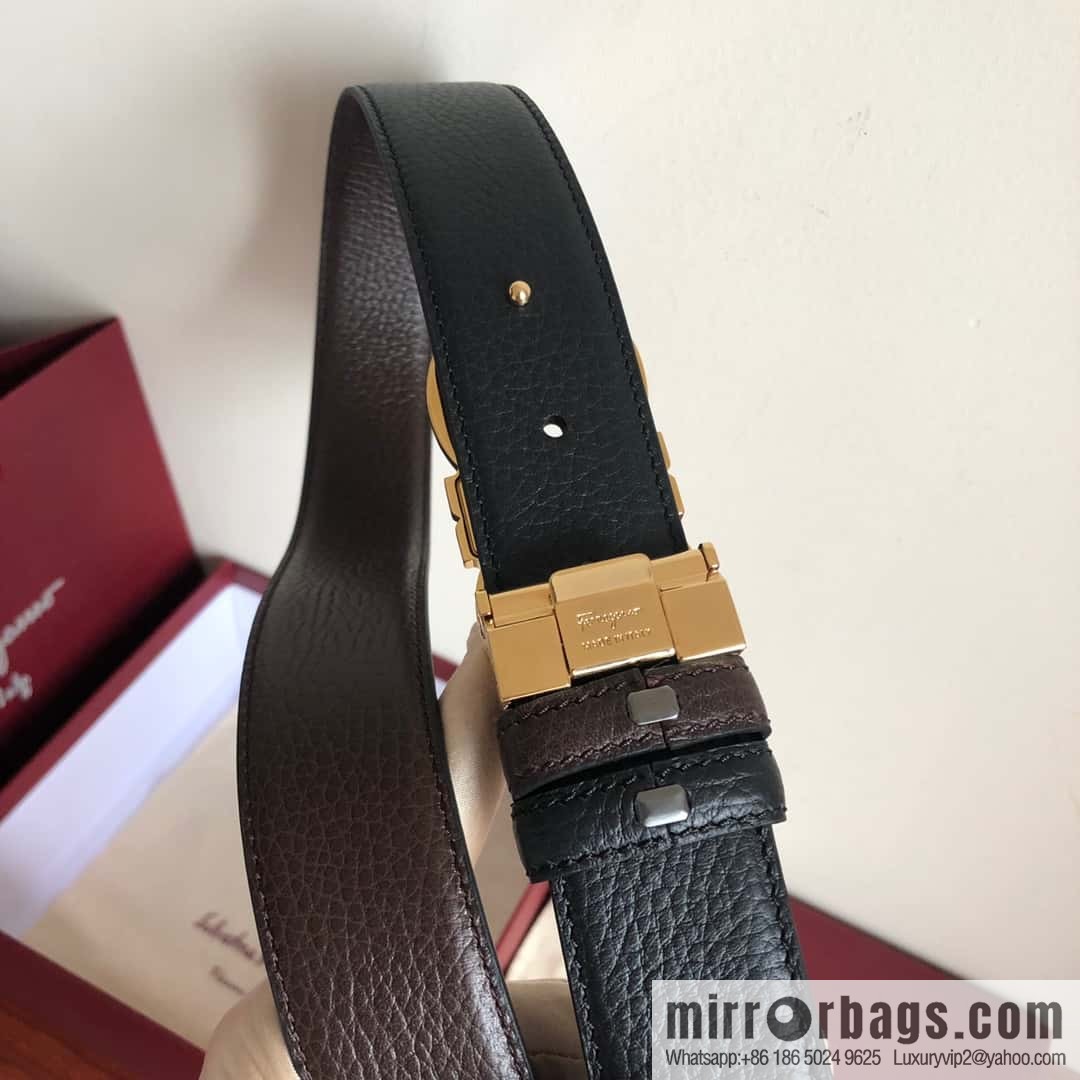 Ferragamo Ferragamo, Men's 3.5cm Boutique Double Circle Clamp