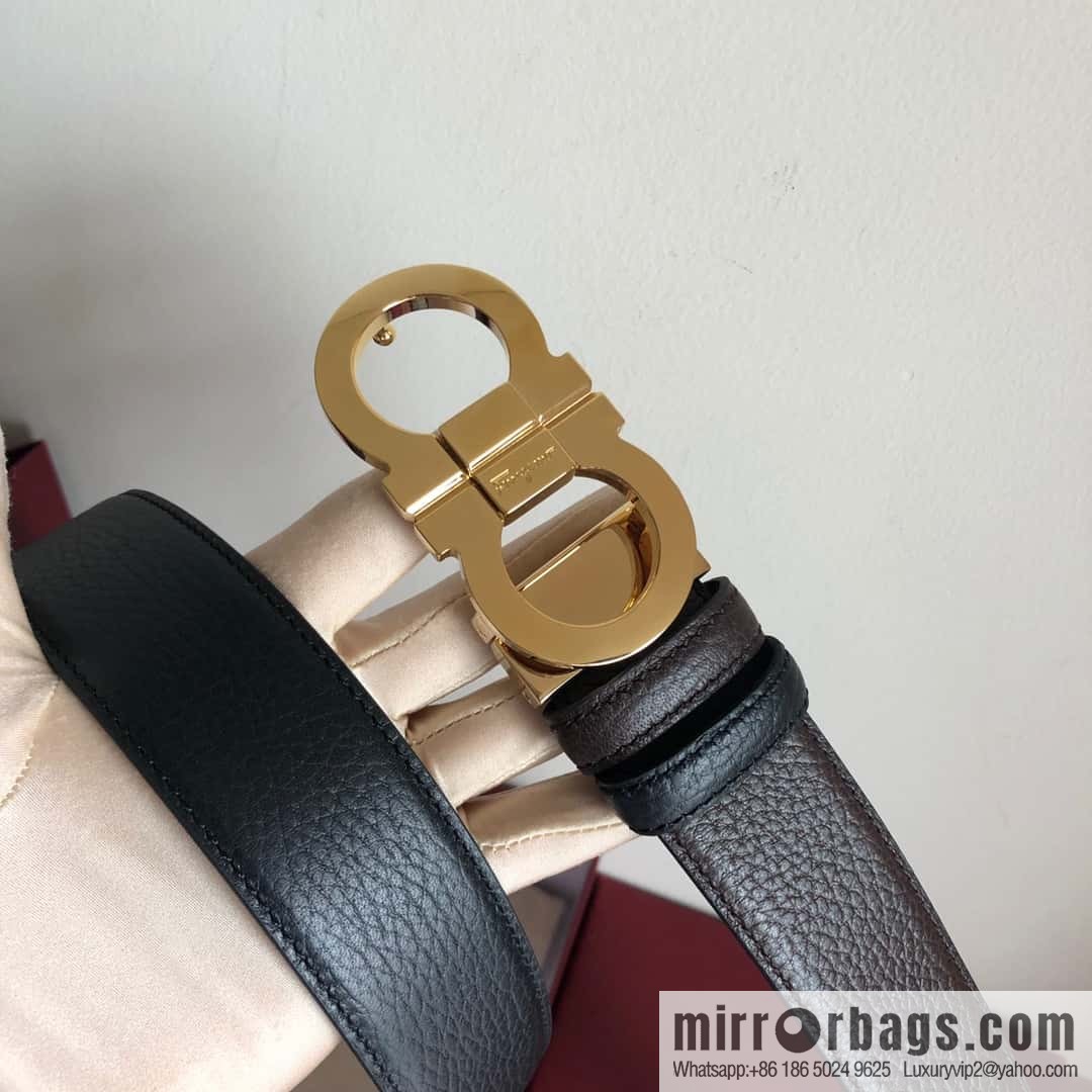 Ferragamo Ferragamo, Men's 3.5cm Boutique Double Circle Clamp
