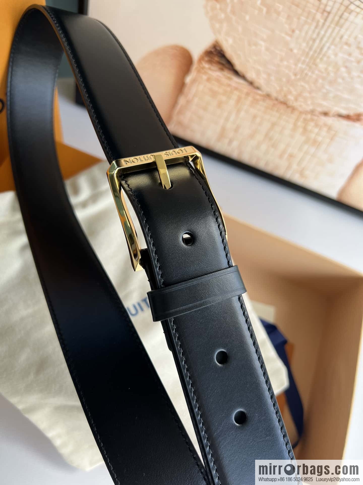 LV Montaigne belt 35mm