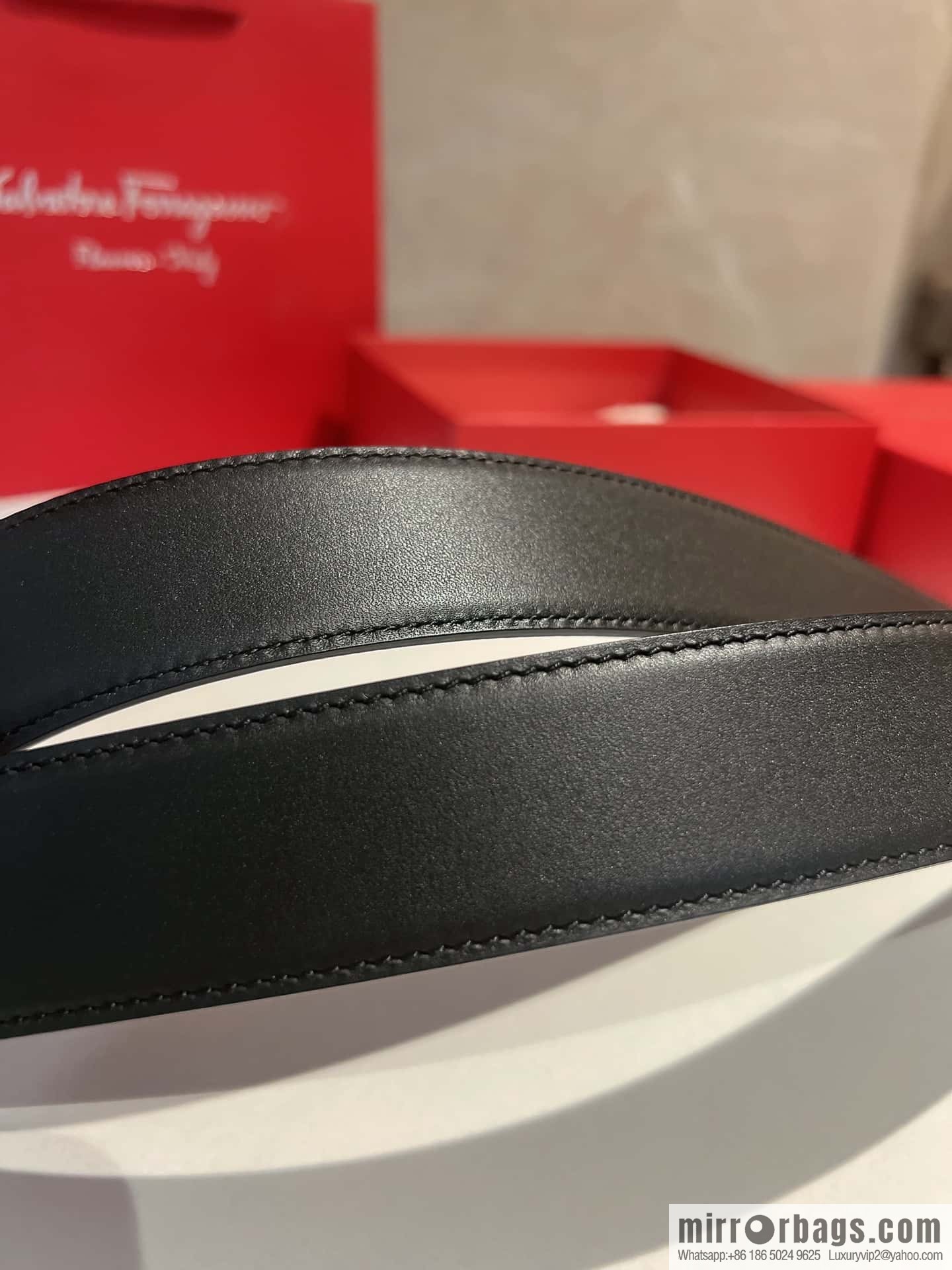 Ferragamo Ferragamo, Leather Hardware Craft Men's 3,5cm Belt