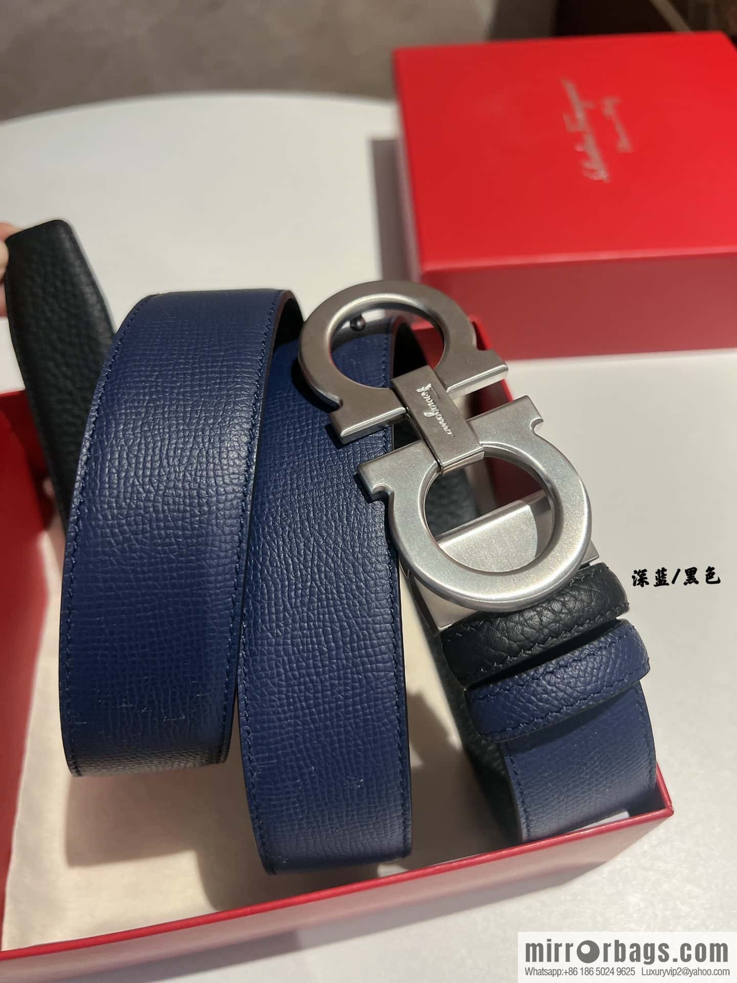 Ferragamo Ferragamo, Leather Hardware Craft Men's 3,5cm Belt